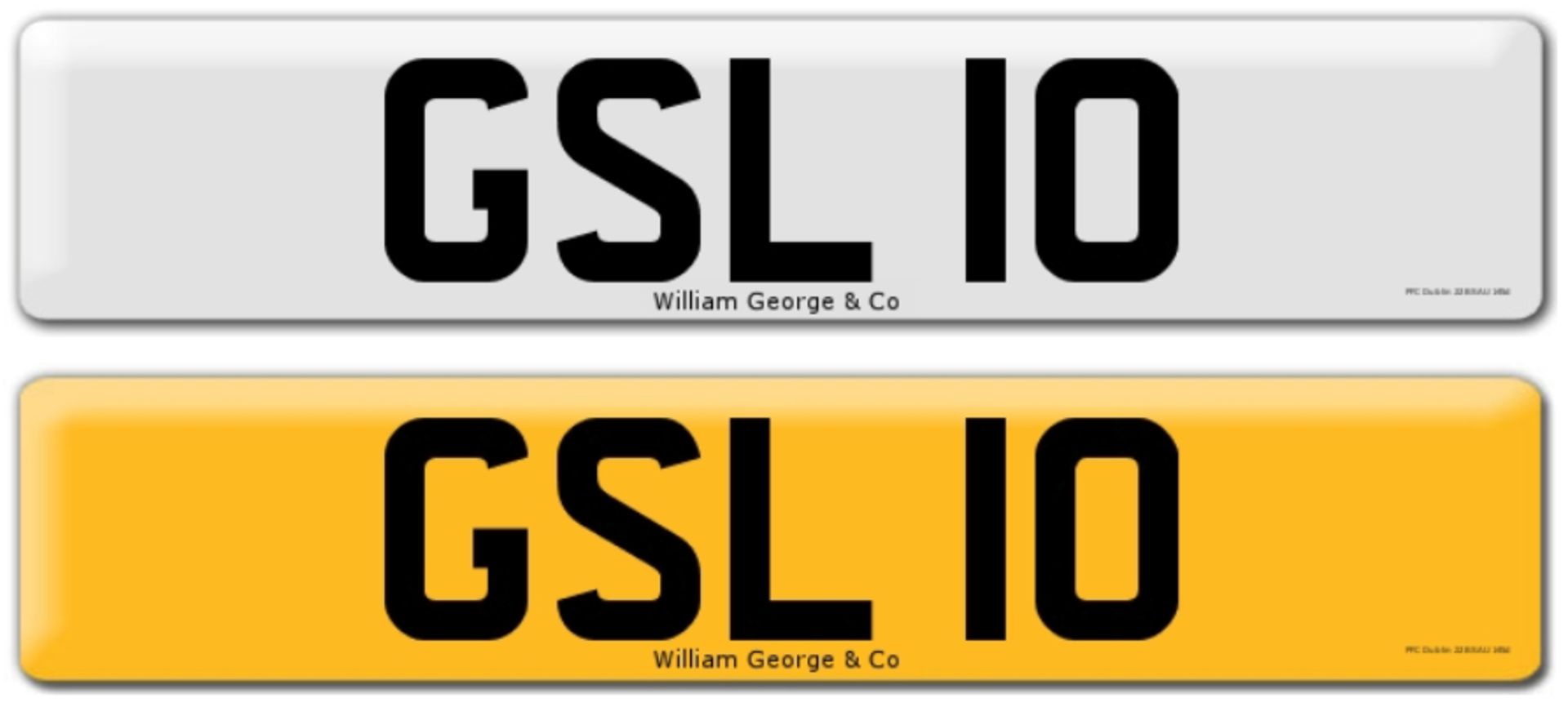 Registration on DVLA retention certificate, ready to transfer GSL 10, This number plate /