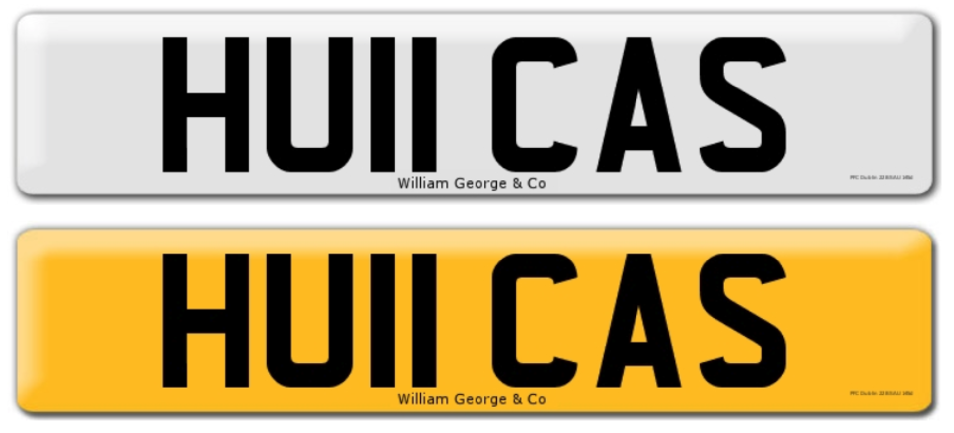 Registration on DVLA retention certificate, ready to transfer HU11 CAS, This number plate /