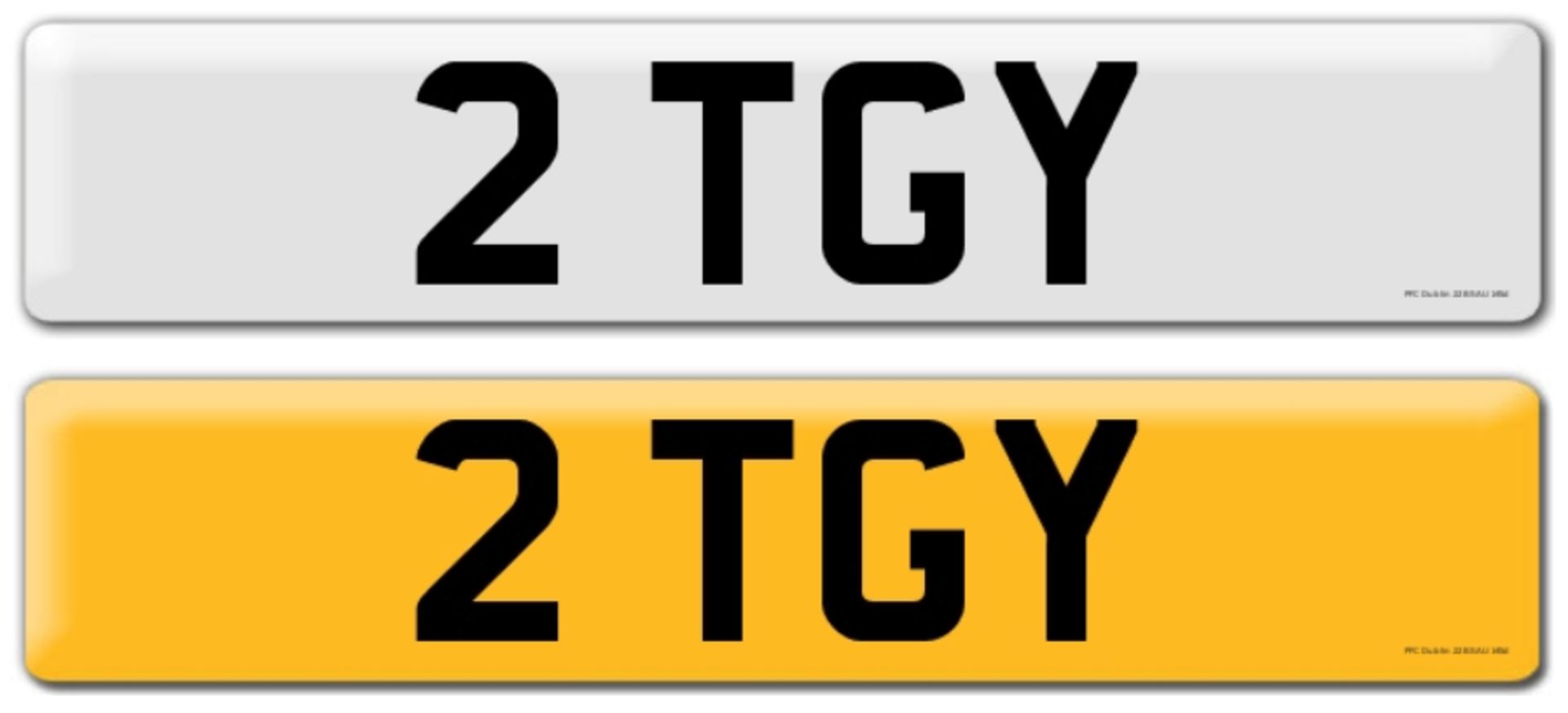 Registration on DVLA retention certificate, ready to transfer 2 TGY, This number plate /