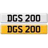 Registration on DVLA retention certificate, ready to transfer DGS 200 This number plate /