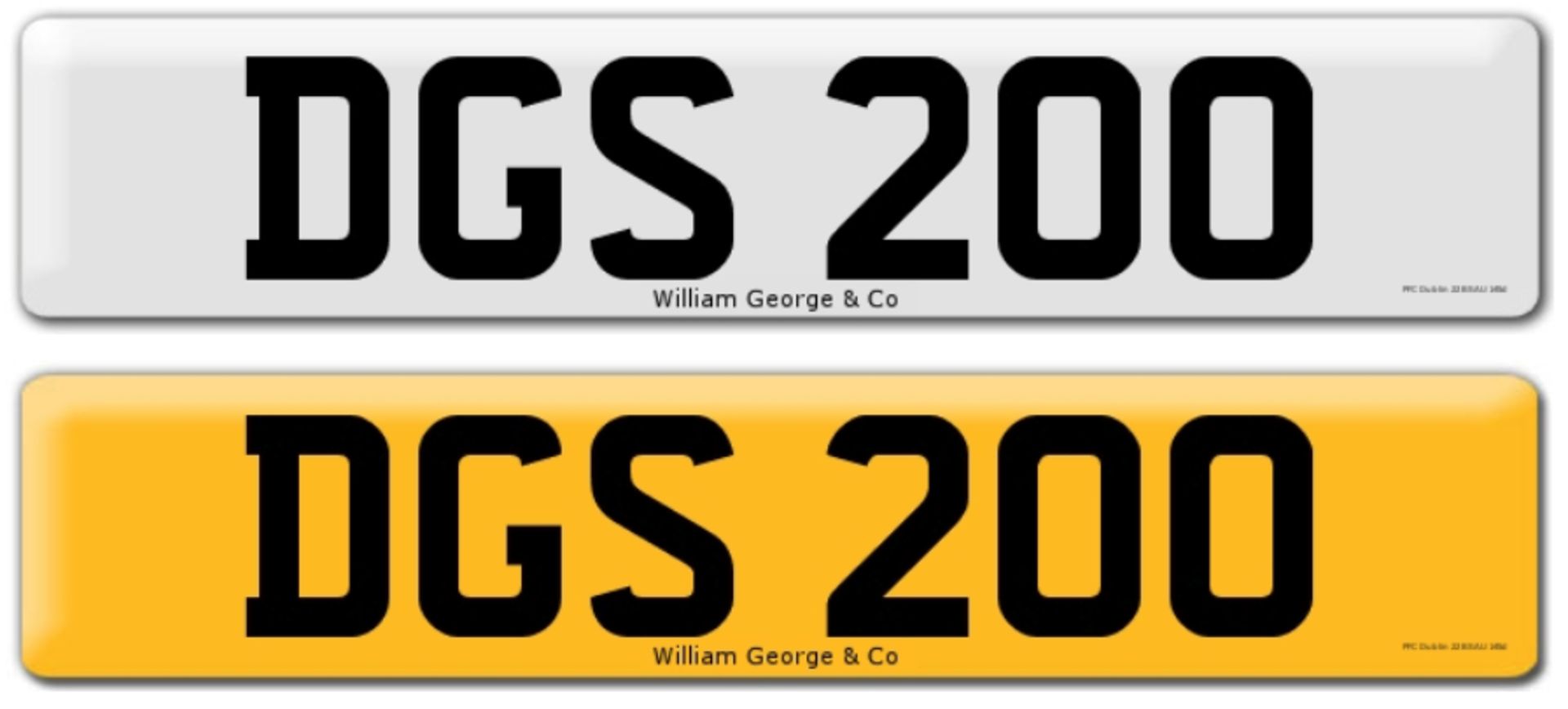 Registration on DVLA retention certificate, ready to transfer DGS 200 This number plate /