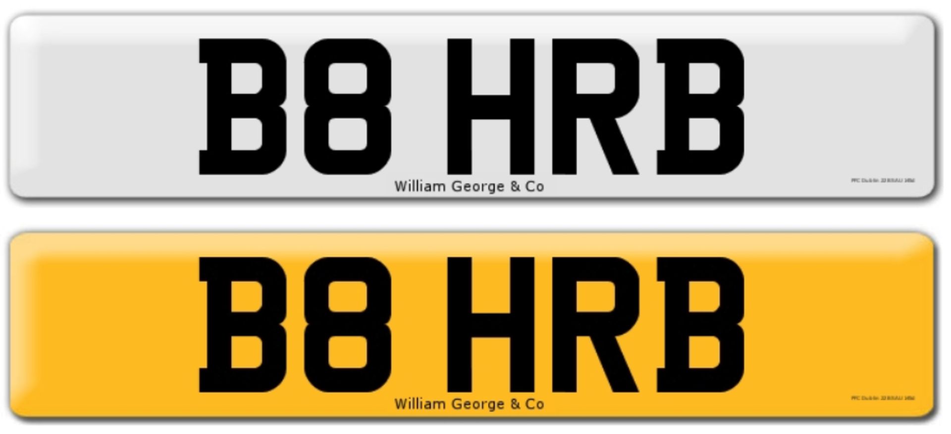 Registration on DVLA retention certificate, ready to transfer B8 HRB This number plate /