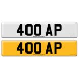 Registration on DVLA retention certificate, ready to transfer 400 AP, This number plate /