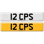 Registration on DVLA retention certificate, ready to transfer 12 CPS This number plate /