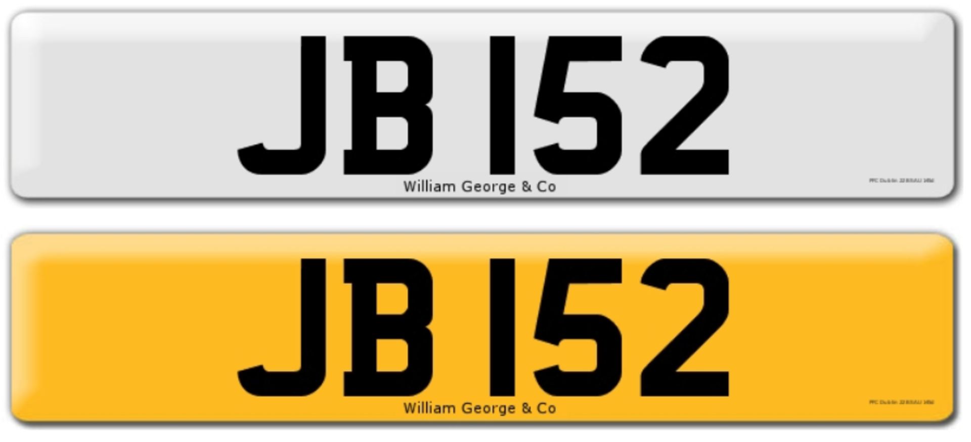 Registration on DVLA retention certificate, ready to transfer JB 152 This number plate /