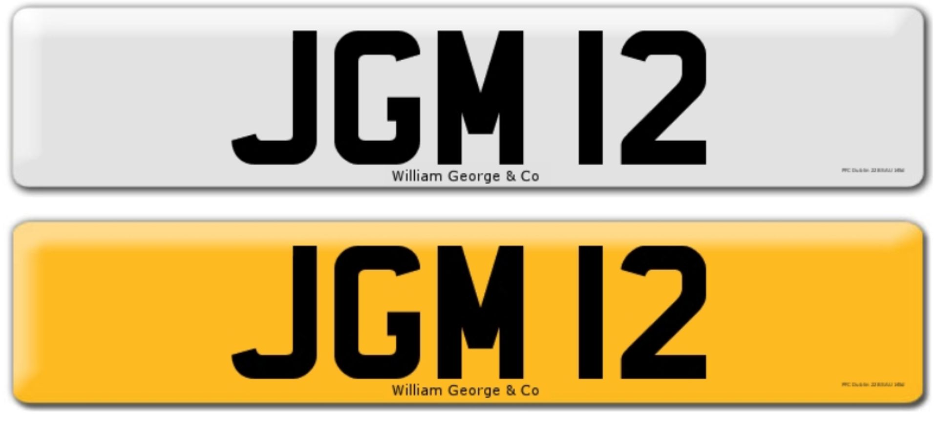 Registration on DVLA retention certificate, ready to transfer JGM 12, This number plate /