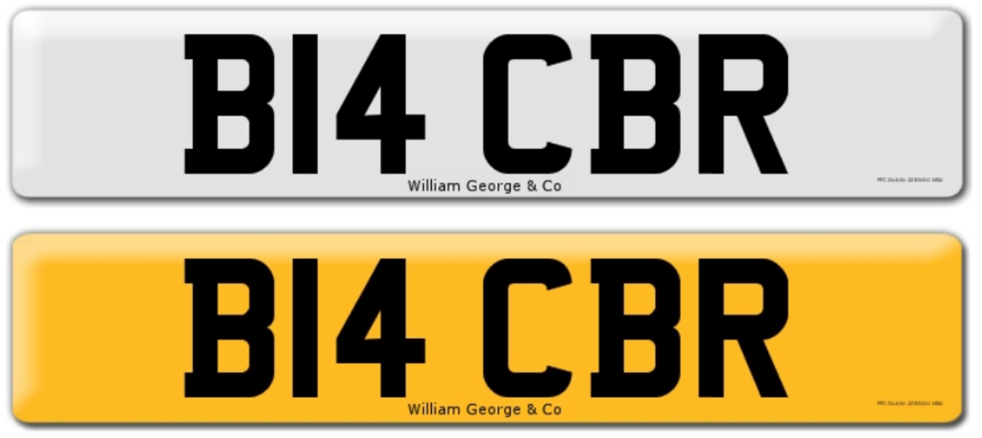 Registration on DVLA retention certificate, ready to transfer B14 CBR This number plate /