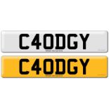 Registration on DVLA retention certificate, ready to transfer C40DGY This number plate /