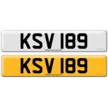 Registration on DVLA retention certificate, ready to transfer KSV 189 This number plate /