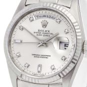Rolex Day-Date 36mm 18k White Gold - 18239