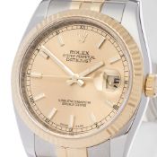 Rolex Datejust 36mm Stainless Steel & 18k Yellow Gold - 116233