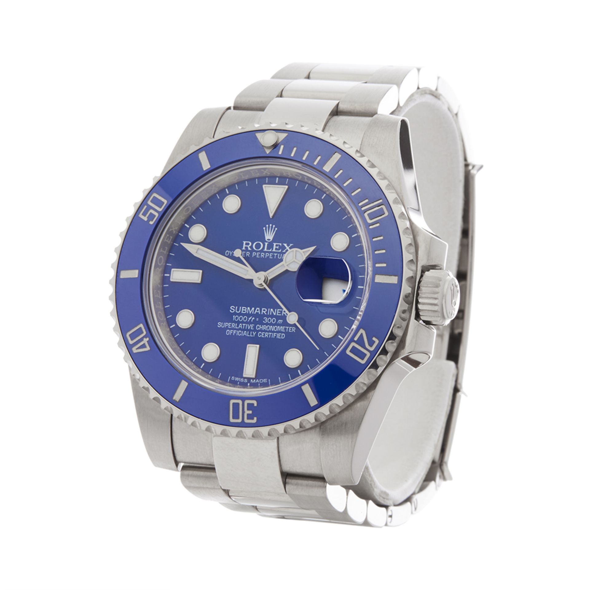 Rolex Submariner 40mm 18k White Gold 116619LB - Bild 3 aus 8