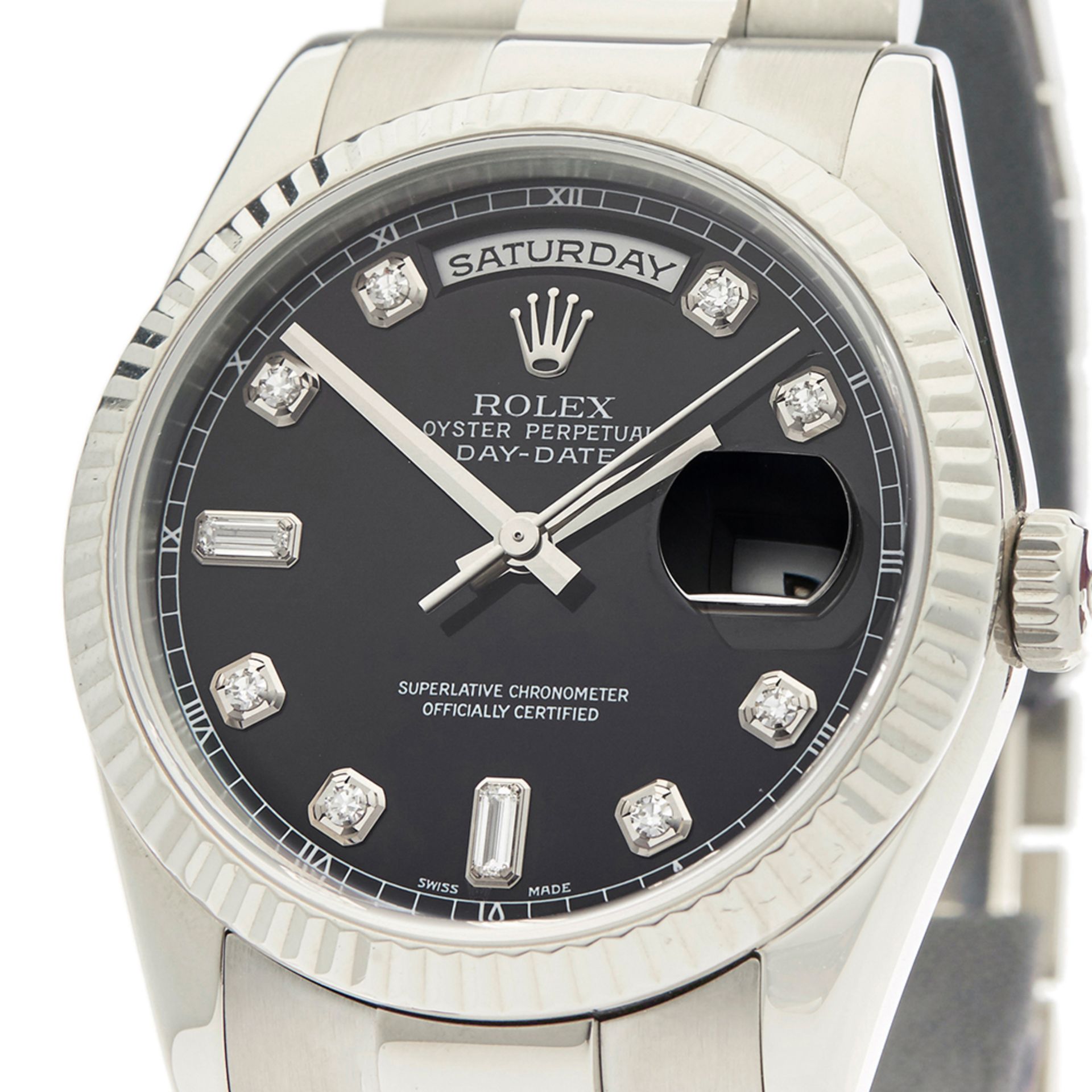 Rolex Day-Date 36mm 18k White Gold - 118239