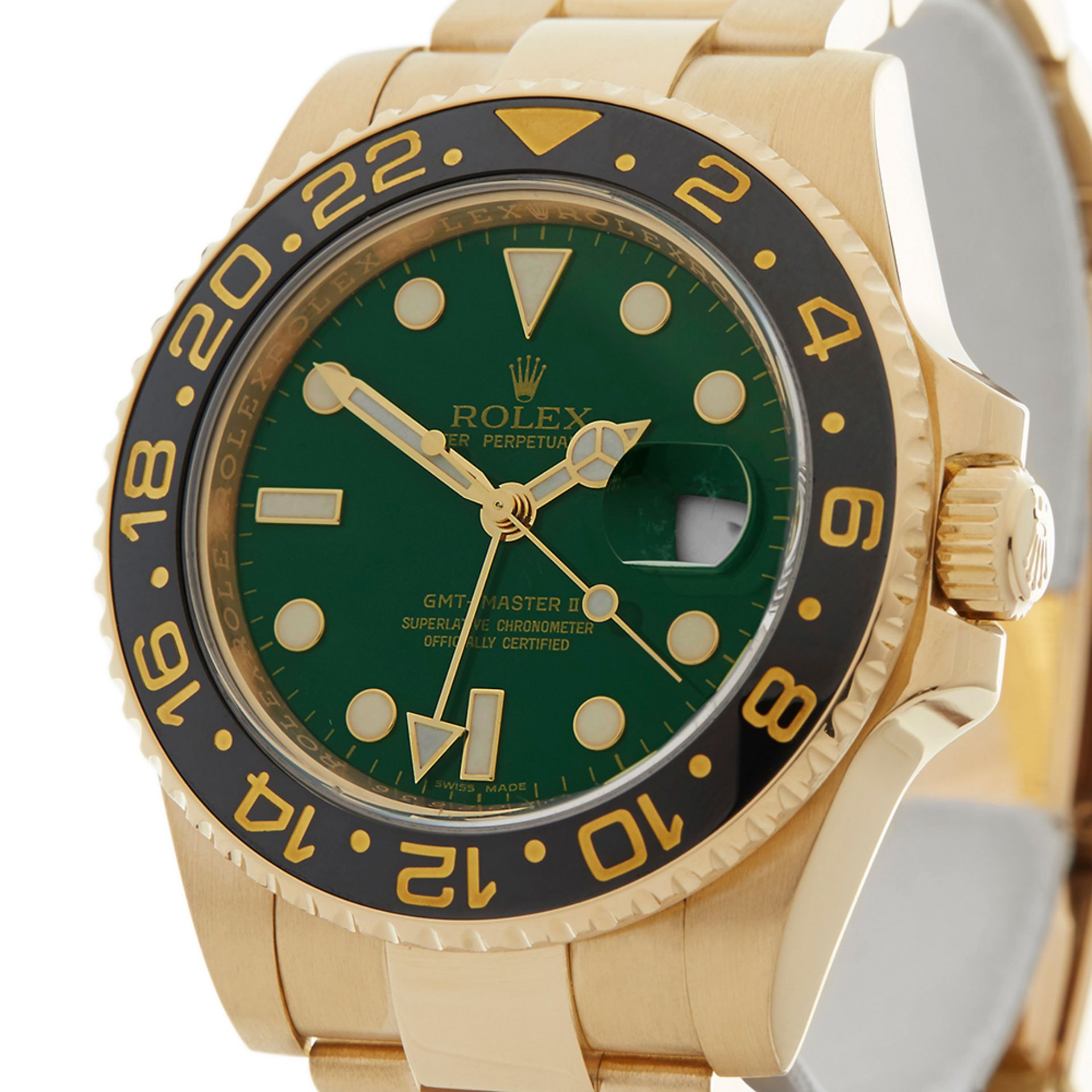 Rolex GMT-Master II 40mm 18k Yellow Gold - 116718