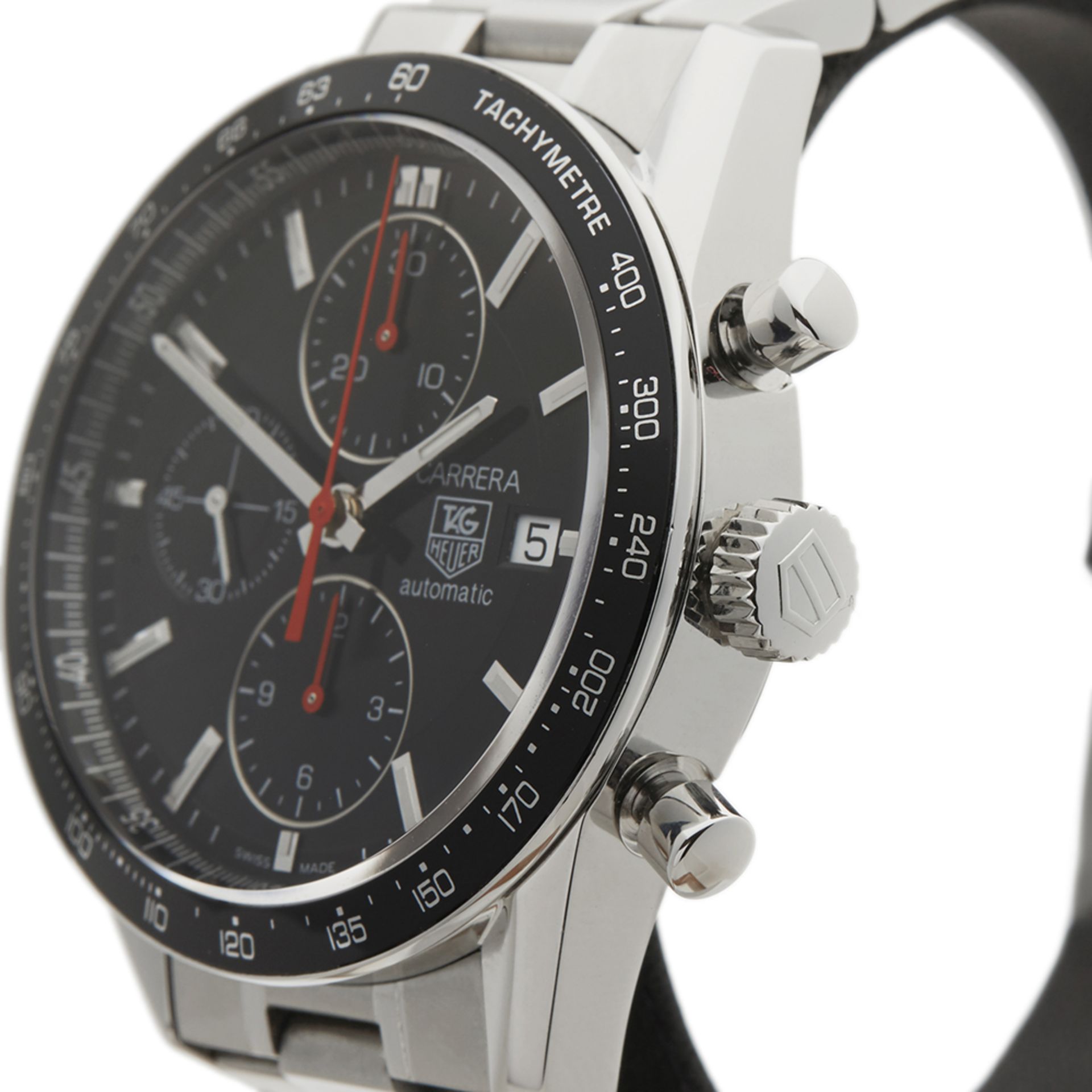 Tag Heuer Carrera Chronograph 41mm Stainless Steel - CV2014.BA0794 - Image 4 of 8