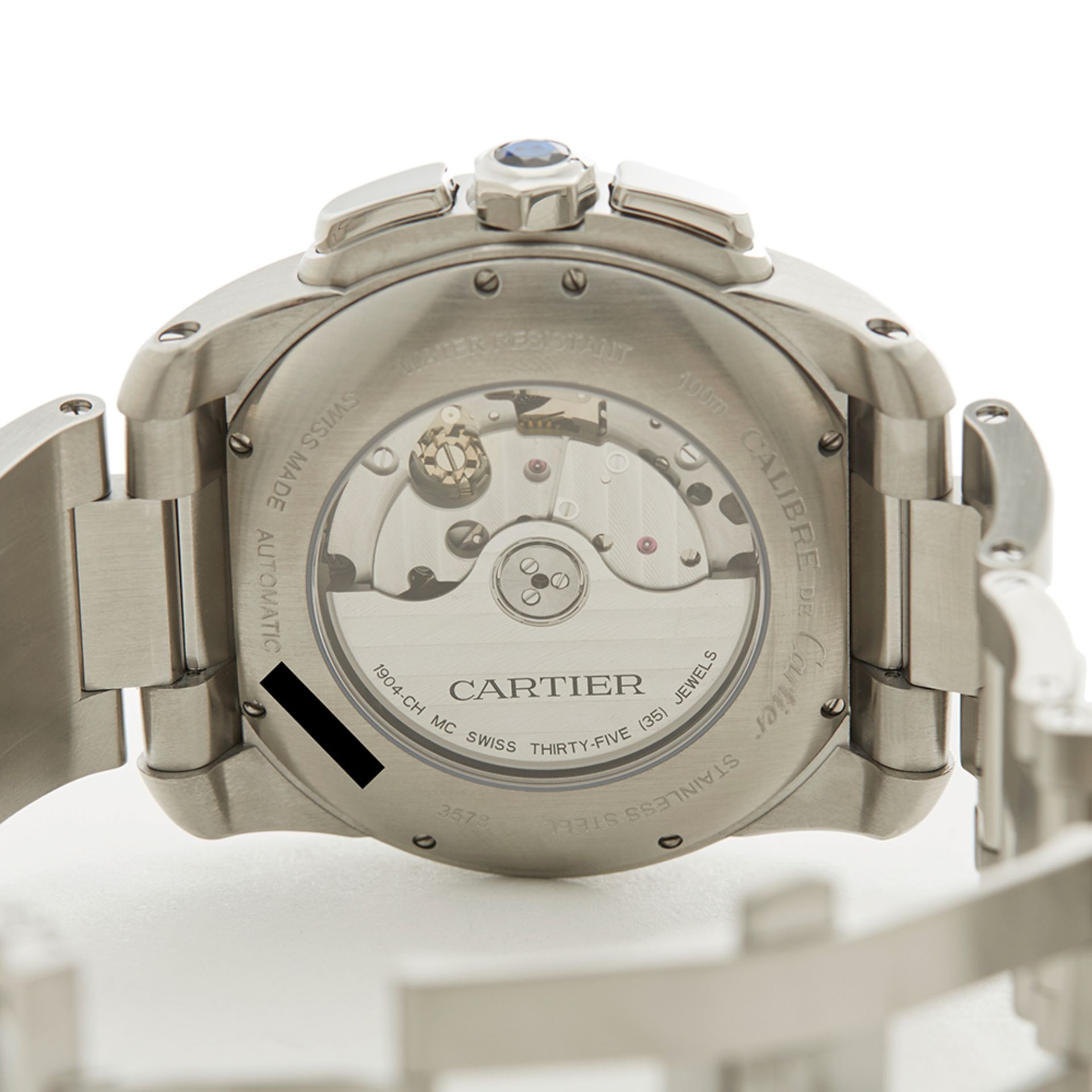 Cartier Calibre Chronograph 42mm Stainless Steel - 3578 or W7100045 - Bild 8 aus 9