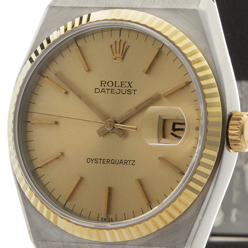 Rolex Oyster Quartz 36mm Stainless Steel & 18k Yellow Gold - 17013