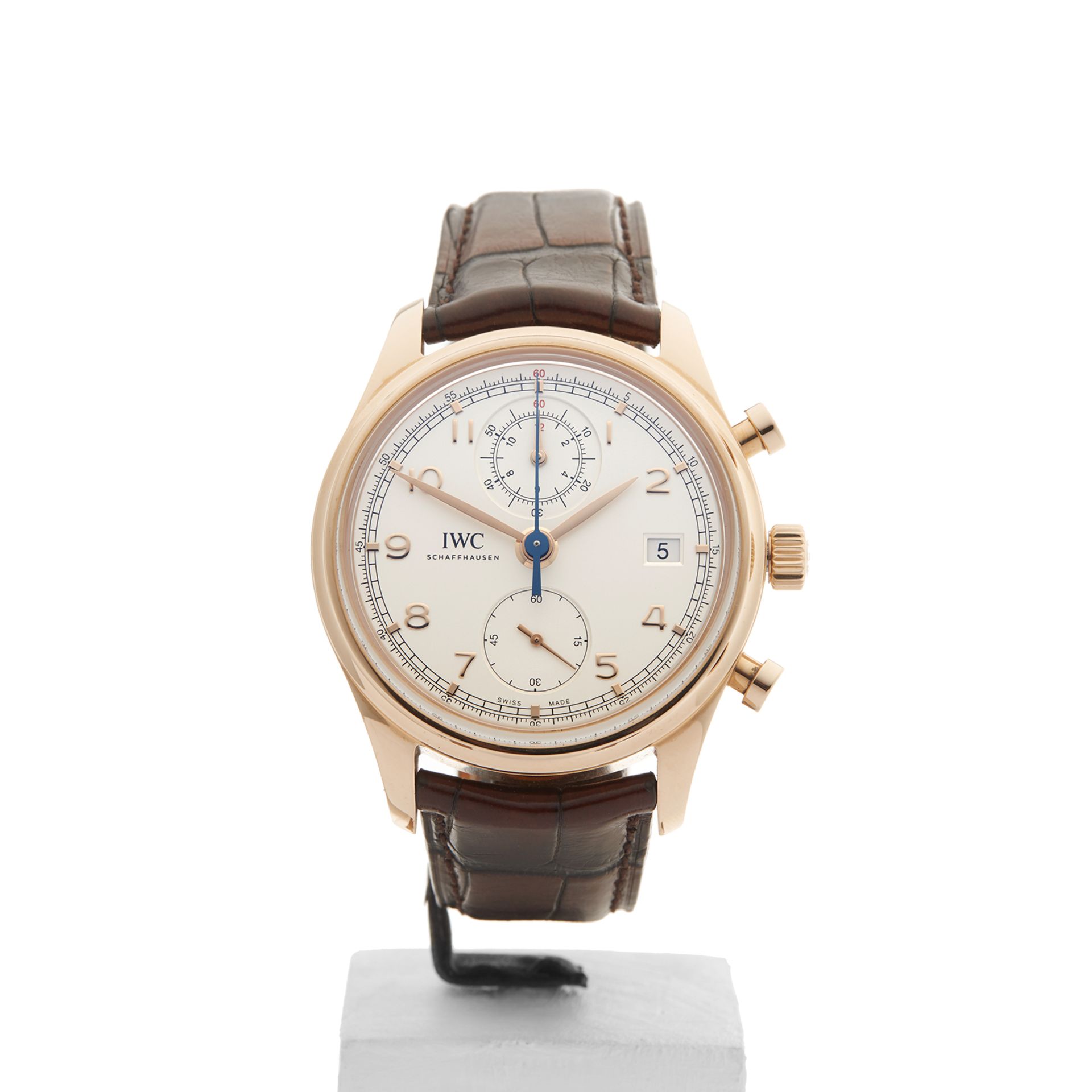 IWC Portuguese Chronograph 42mm 18k Rose Gold - IW390402 - Image 2 of 8