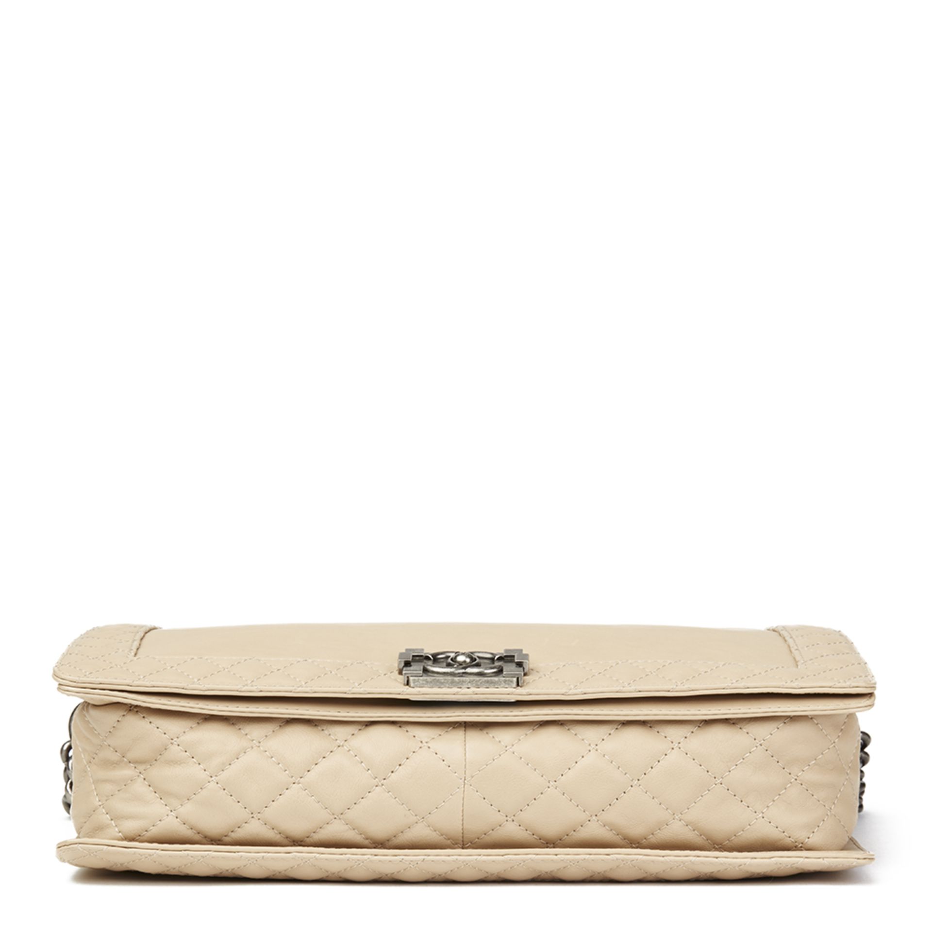 Beige Quilted Lambskin XL Le Boy Reverso - Image 5 of 9