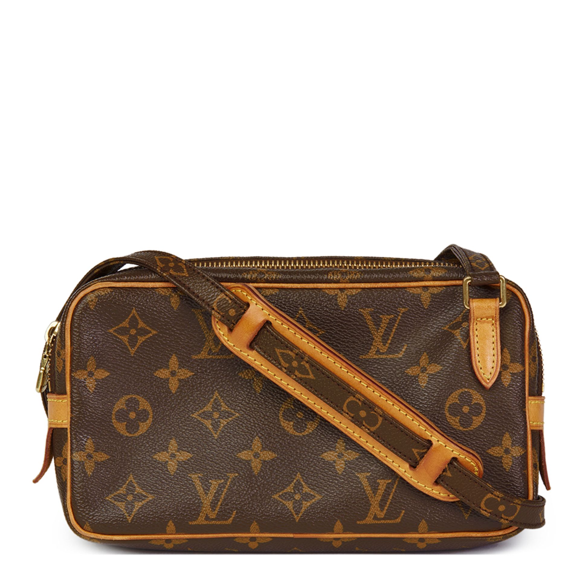 Brown Monogram Coated Canvas Marly Bandouliere