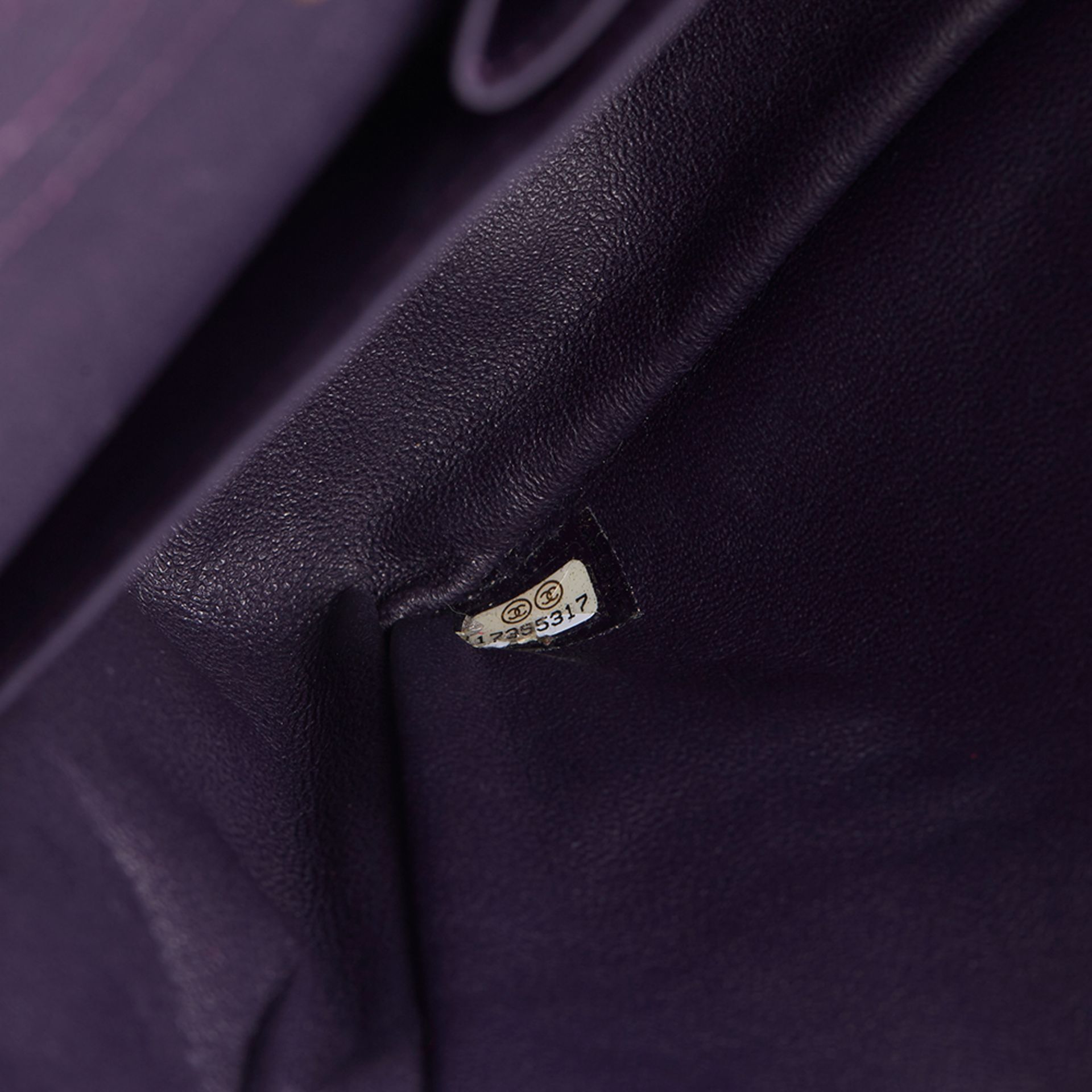 Violet Quilted Jersey Fabric 2.55 Reissue 226 Double Flap Bag - Bild 8 aus 10