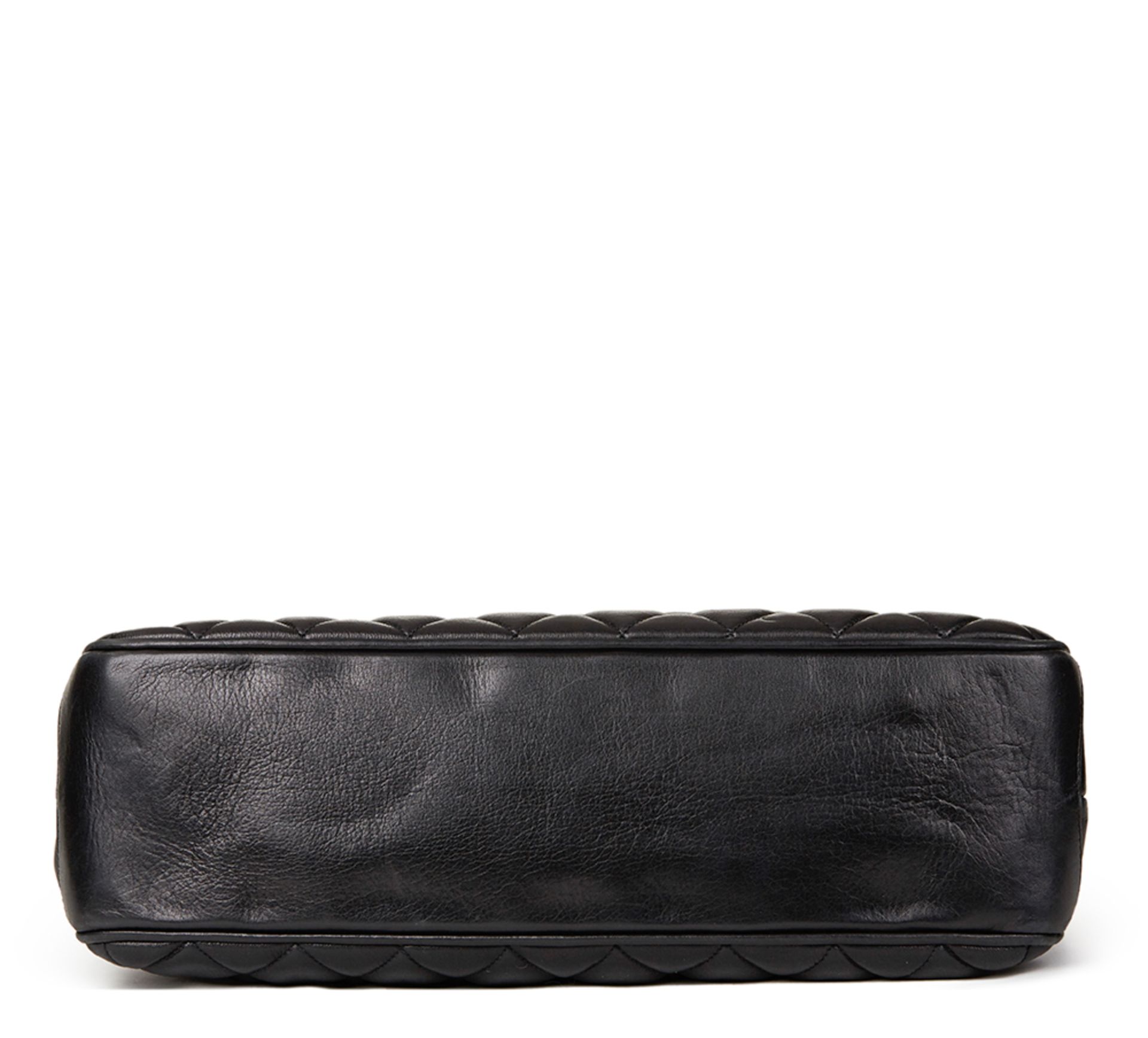 Black Quilted Lambskin Vintage Jumbo Timeless Charm Shoulder Bag - Image 5 of 10