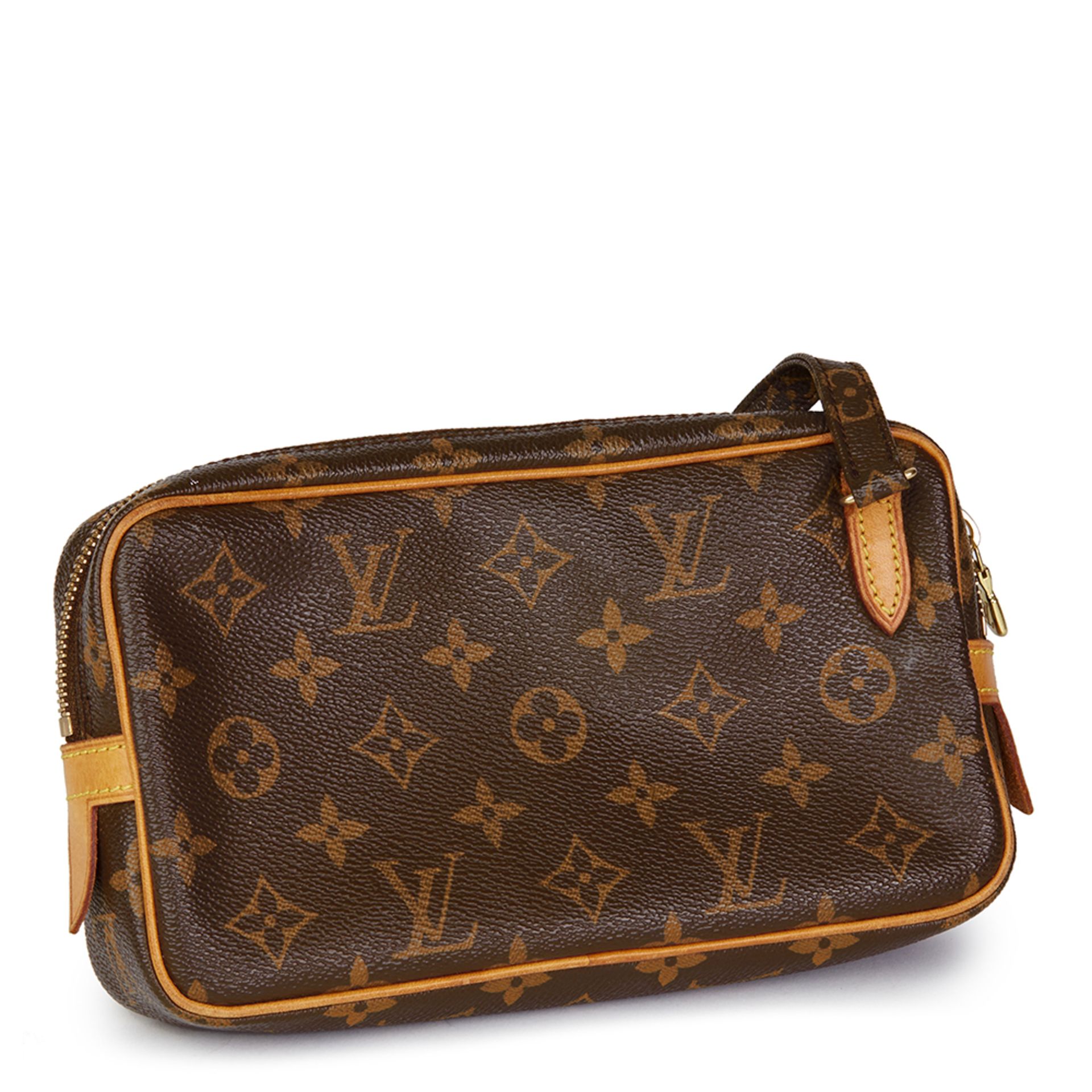 Brown Monogram Coated Canvas Marly Bandouliere - Image 4 of 9