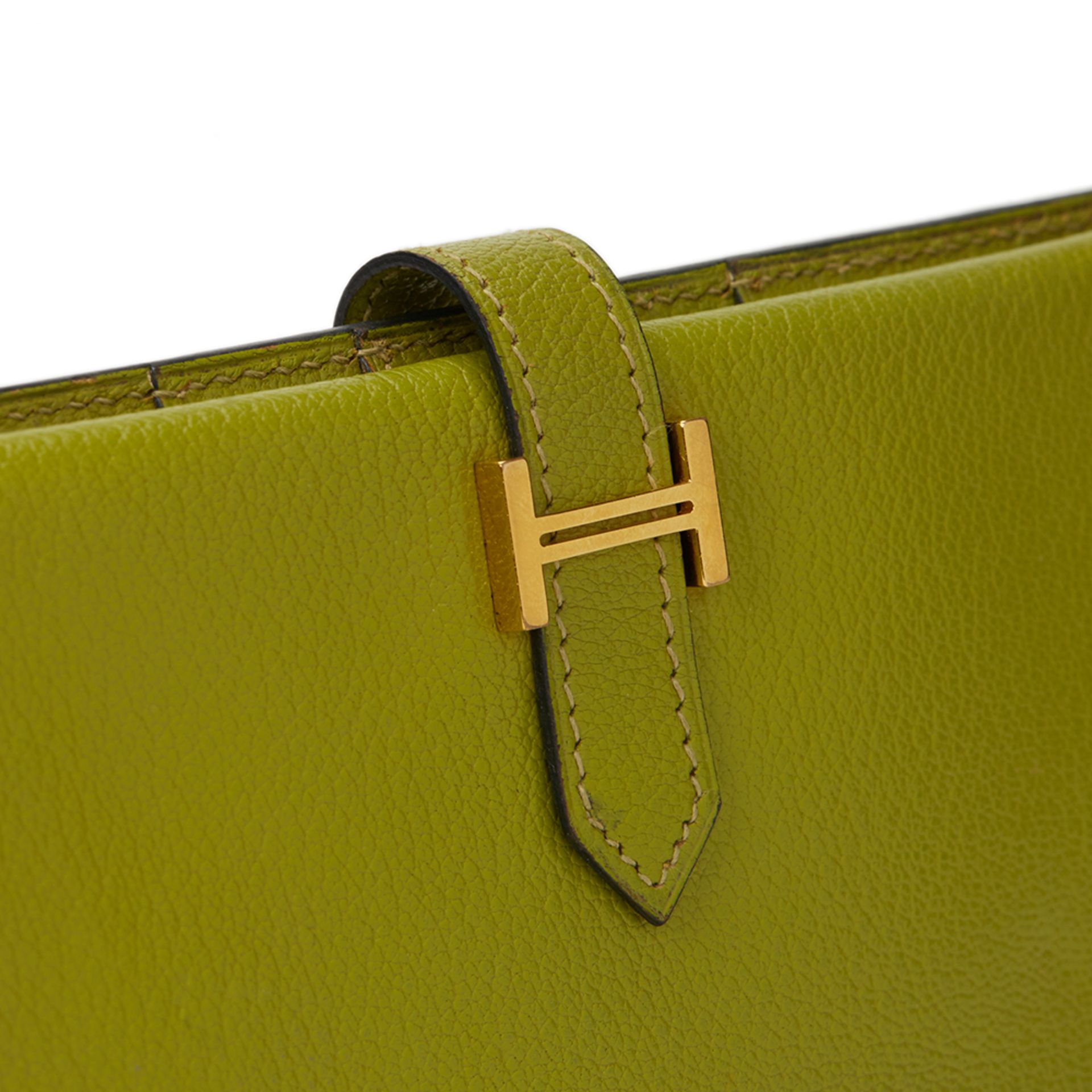 Vert Anis Chevre Mysore Leather Bearn Wallet - Image 6 of 9