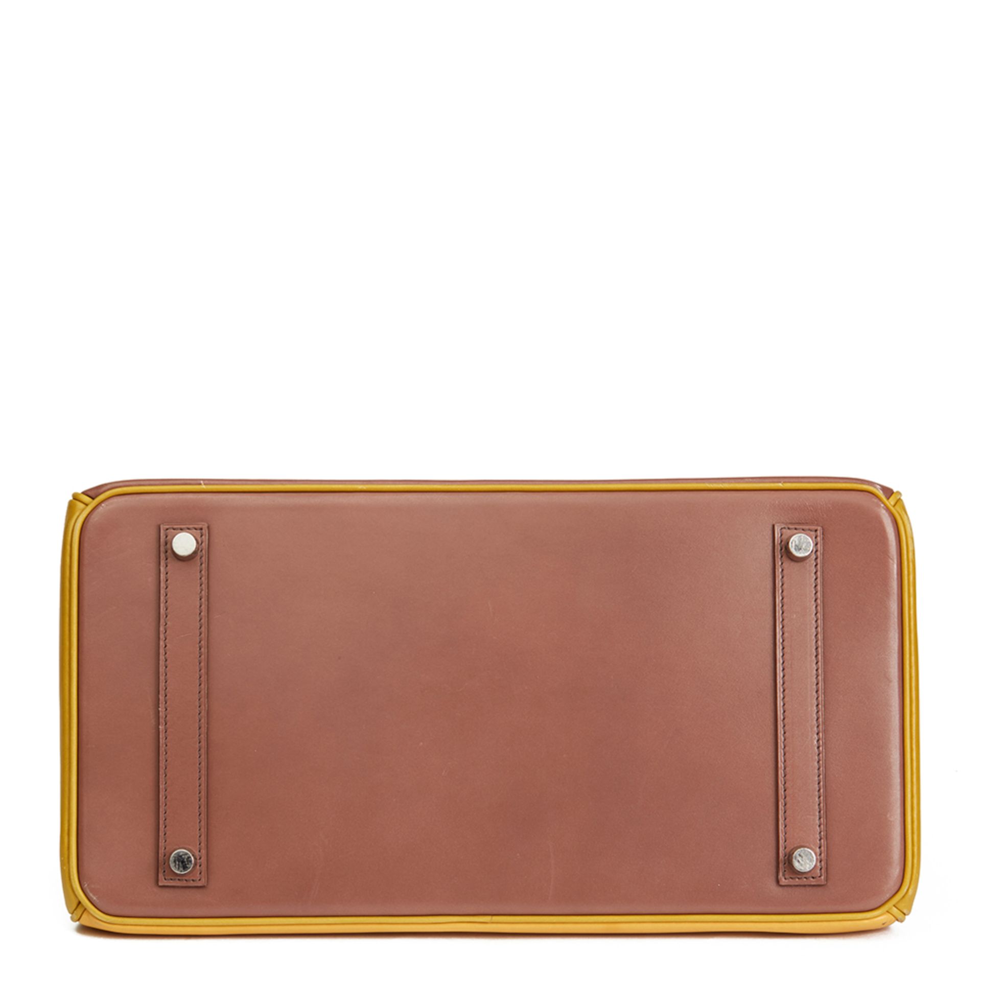 Bois De Rose, Jaune & Vert Anis Box Calf Leather Special Order Birkin 35cm - Image 5 of 11