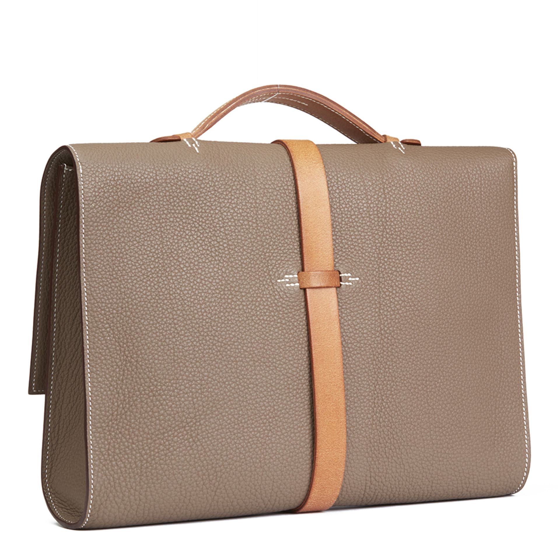 Etoupe Fjord Leather & Hunter Calfskin Leather Etriviere II - Image 5 of 10