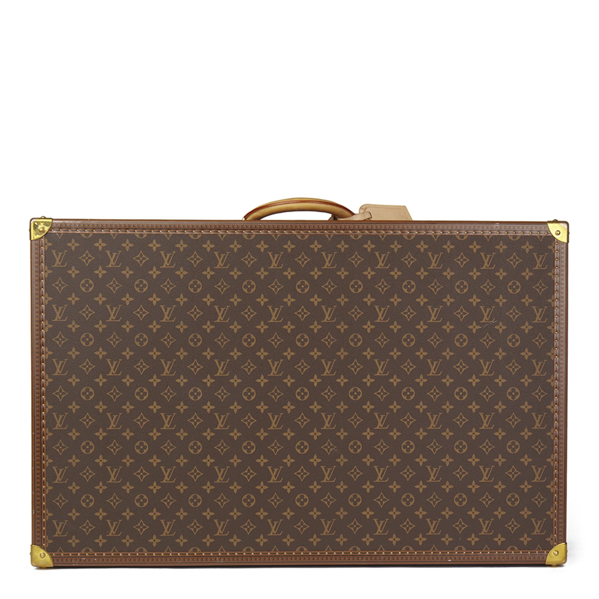 Brown Monogram Coated Canvas Alzer 80