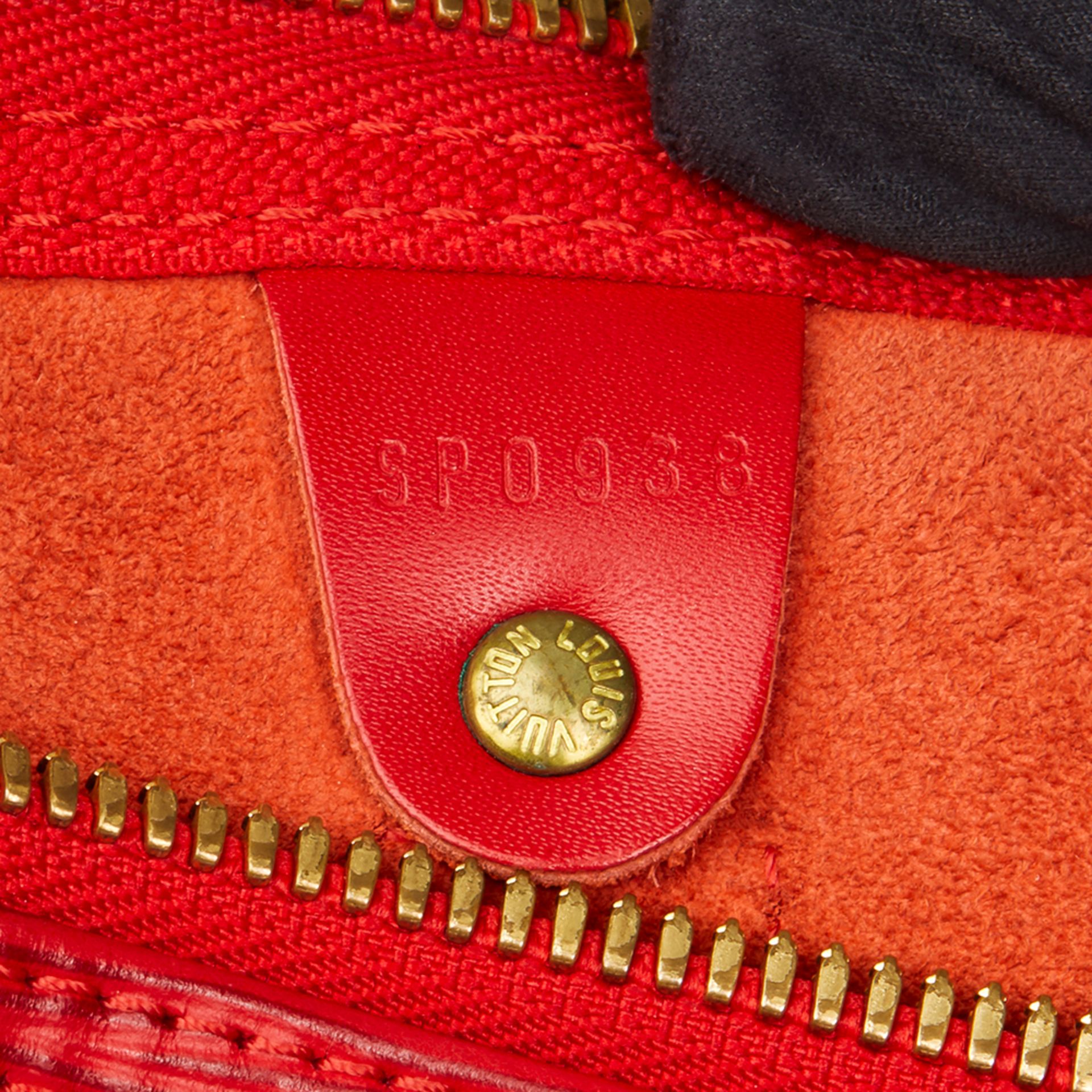 Red Epi Leather Vintage Keepall 55 - Image 8 of 10