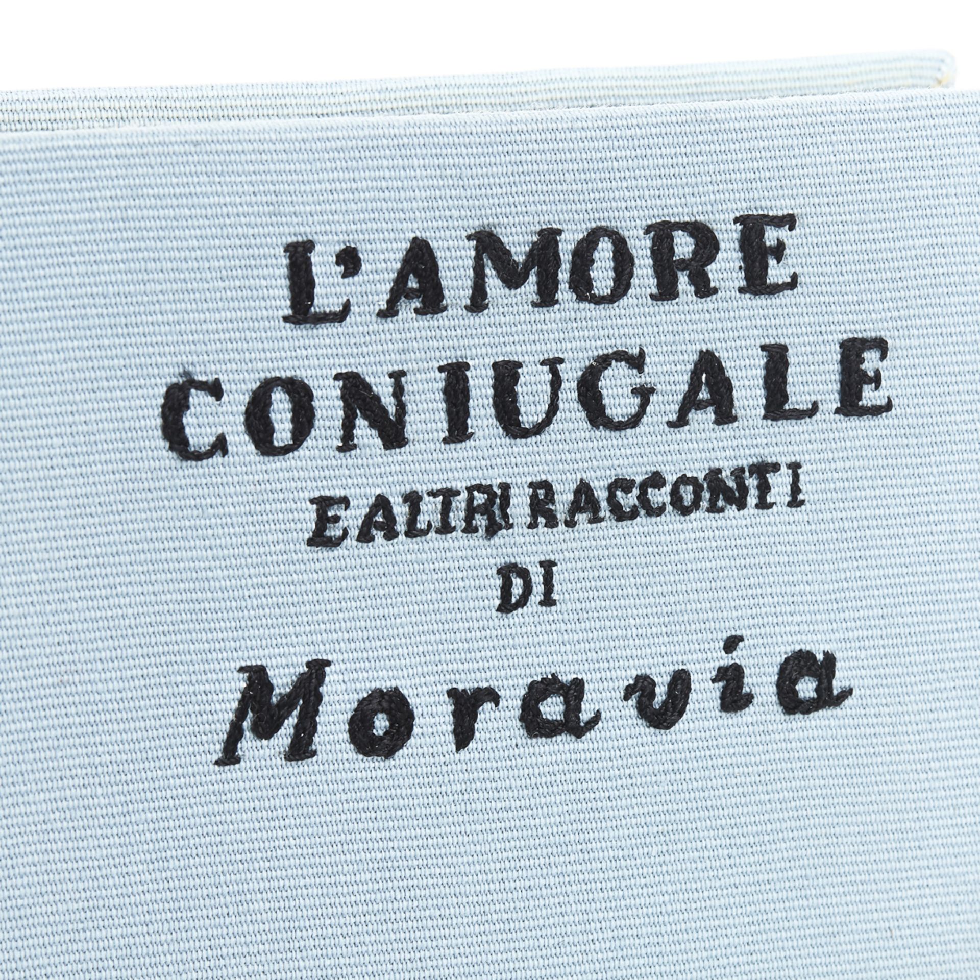 Blue Fabric L'Amore Coniugale Book Clutch - Image 5 of 10