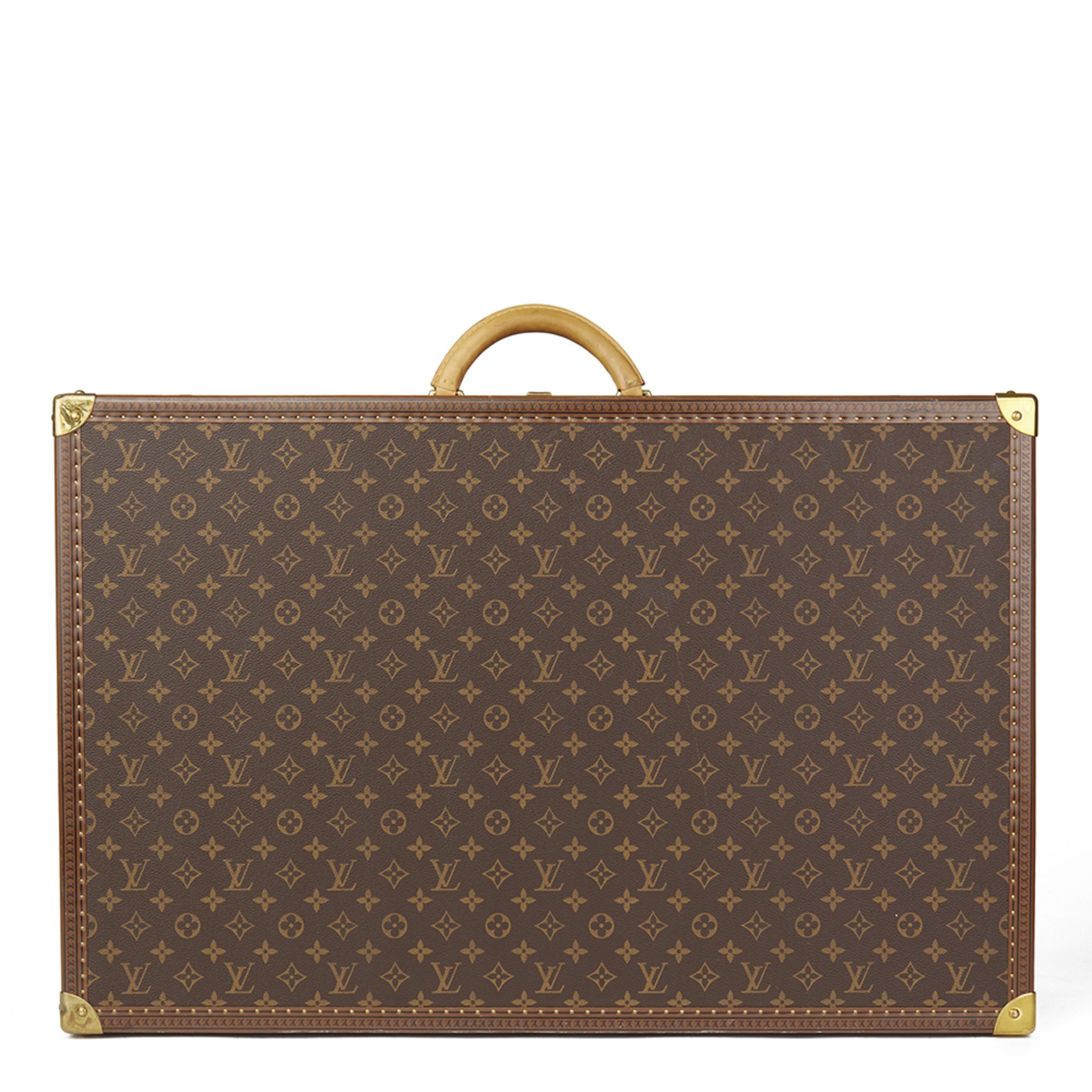 Brown Monogram Coated Canvas Alzer 75