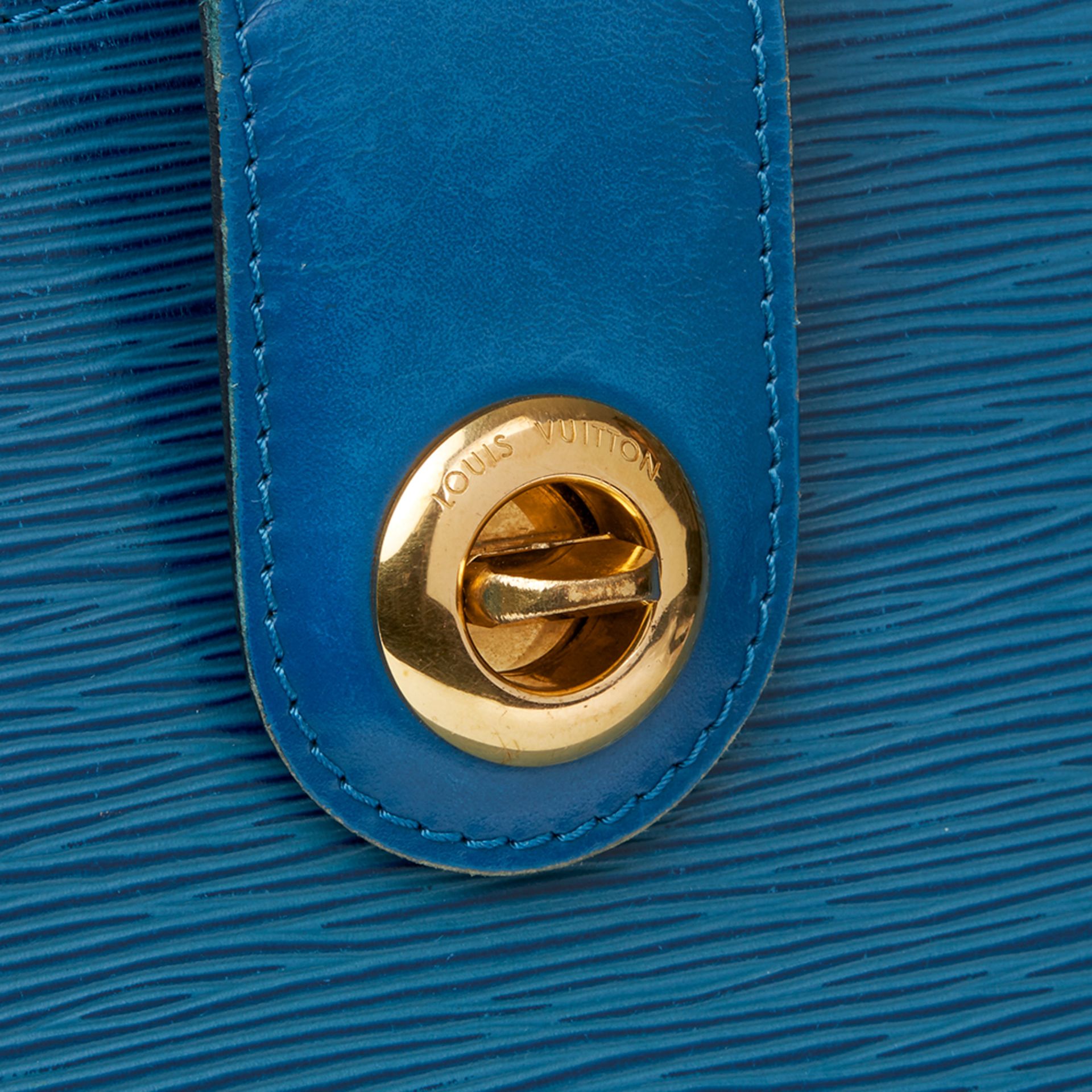 Blue Epi Leather Vintage Cluny - Image 6 of 8