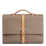 Etoupe Fjord Leather & Hunter Calfskin Leather Etriviere II