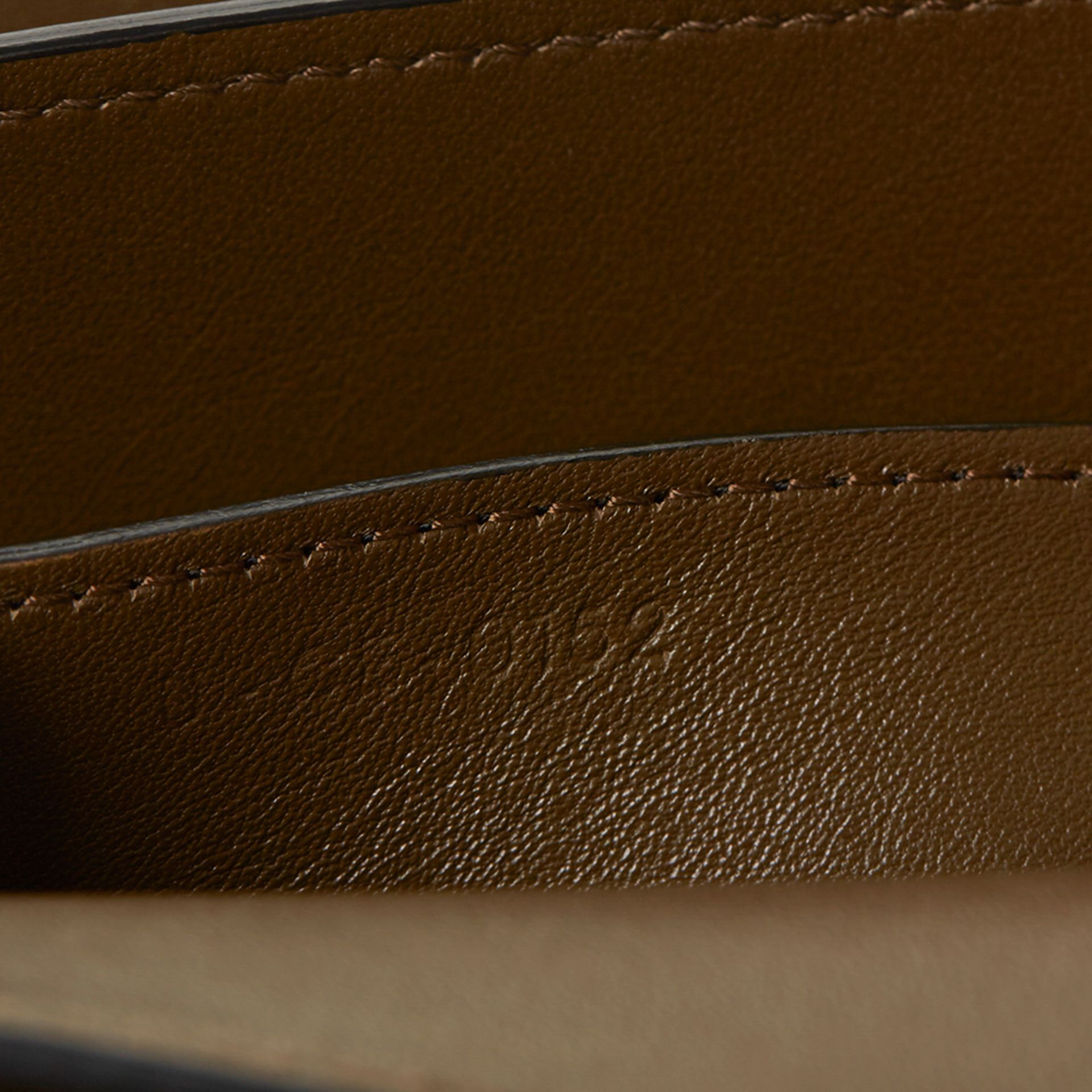 Brown & Black Calfskin Leather Bi-Colour Medium Case Flap Bag - Image 8 of 10