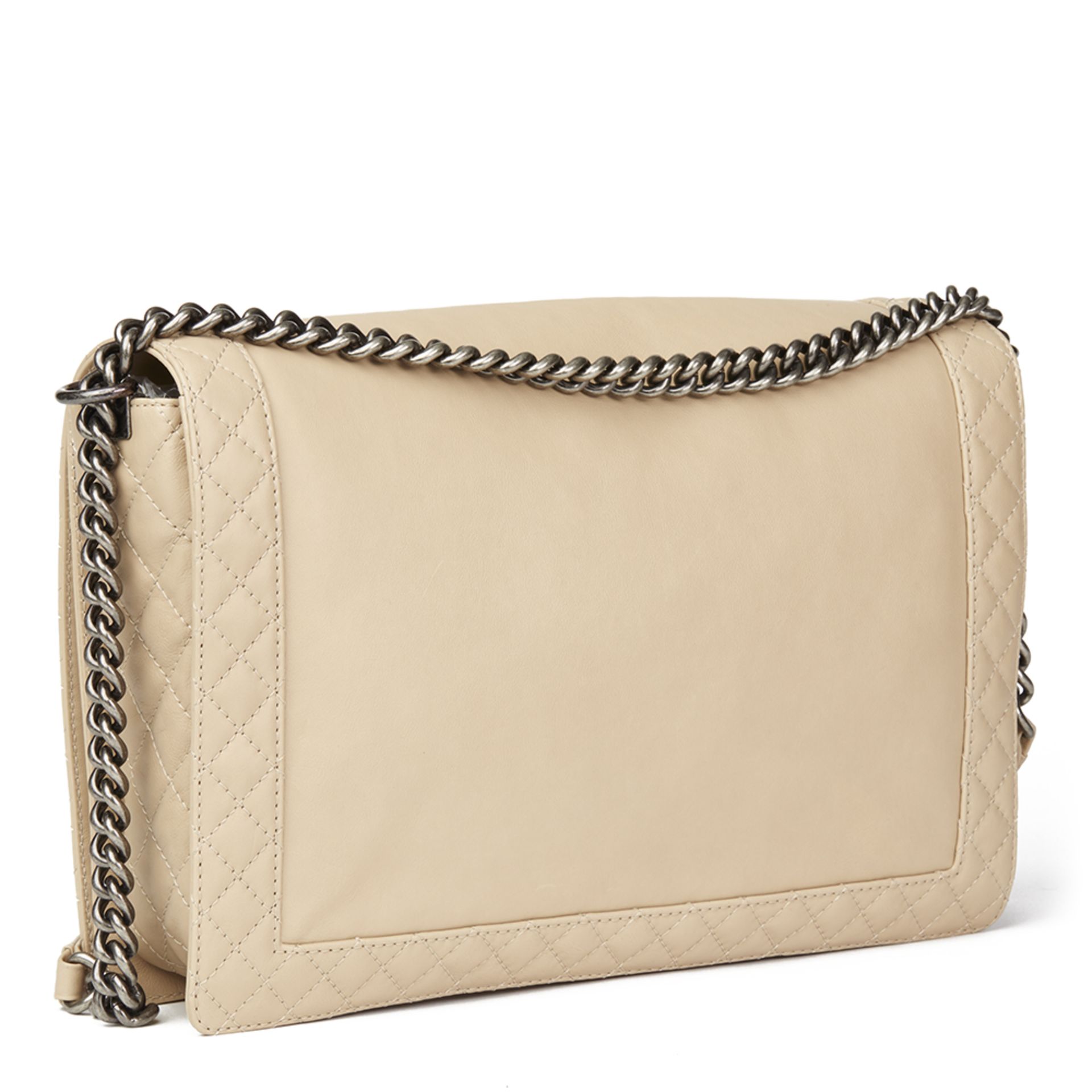 Beige Quilted Lambskin XL Le Boy Reverso - Image 4 of 9