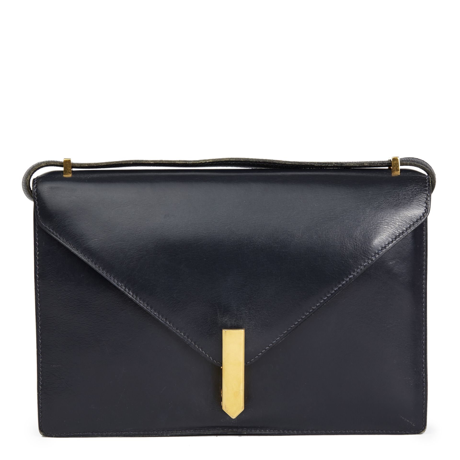 Navy Box Calf Leather Vintage Jimmy