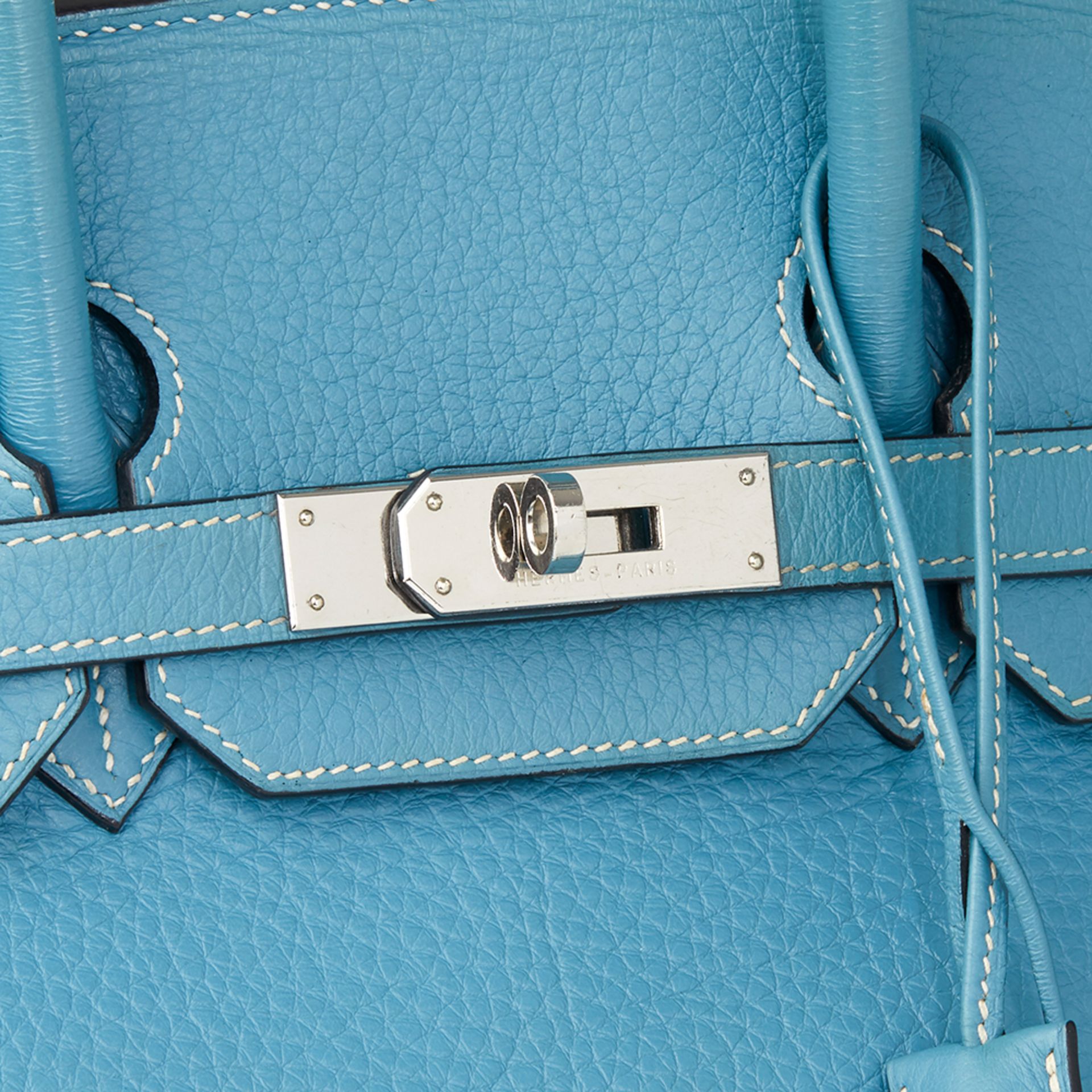 Blue Jean Fjord Leather Birkin 35cm - Image 6 of 10