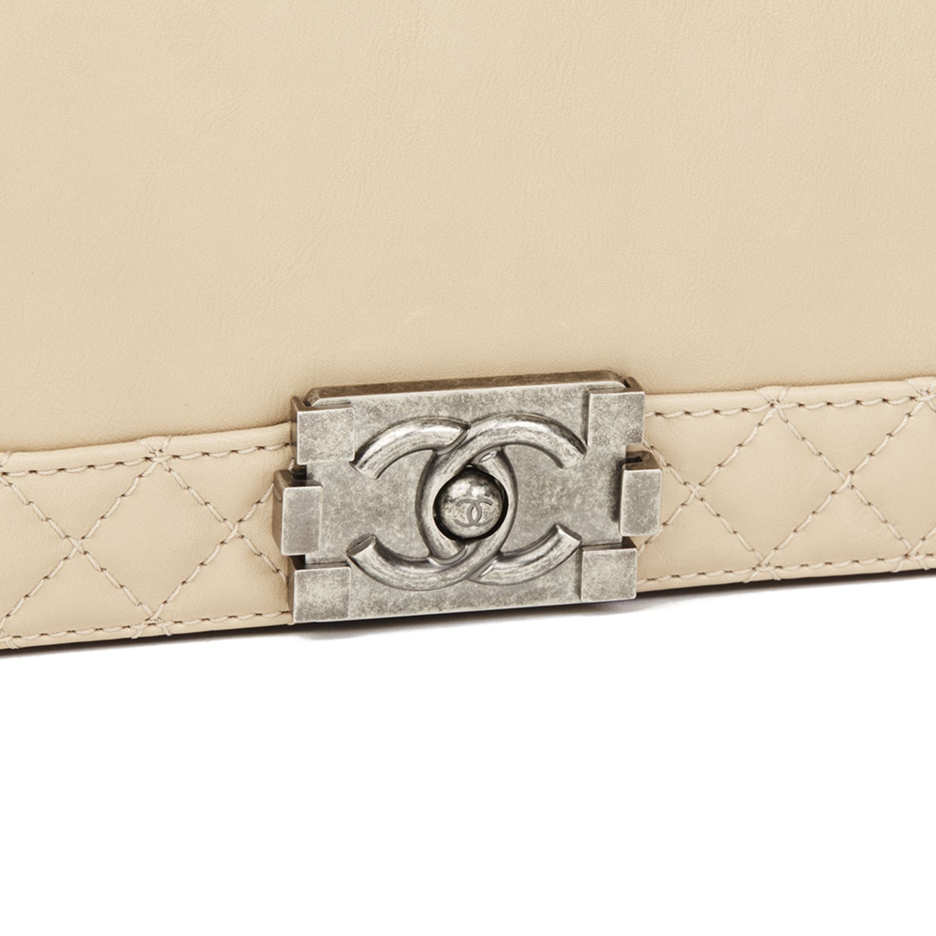 Beige Quilted Lambskin XL Le Boy Reverso - Image 6 of 9