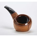 Ceramic & Leather Pipe Container By George Jouve C.1950