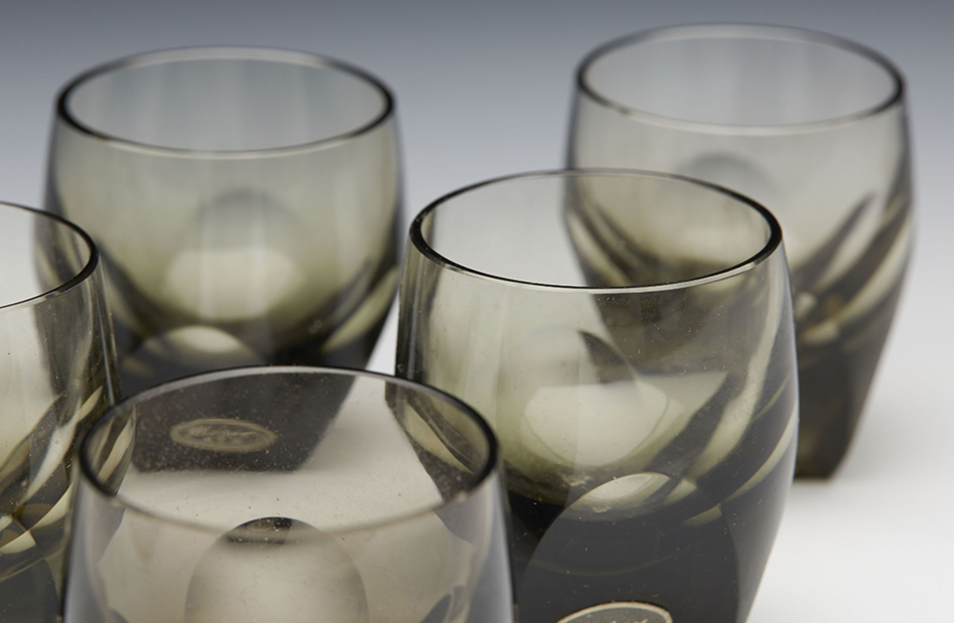 Original Cased Set Vintage Moser Vodka Glasses By Rudolf Eschler C.1934 - Image 5 of 9