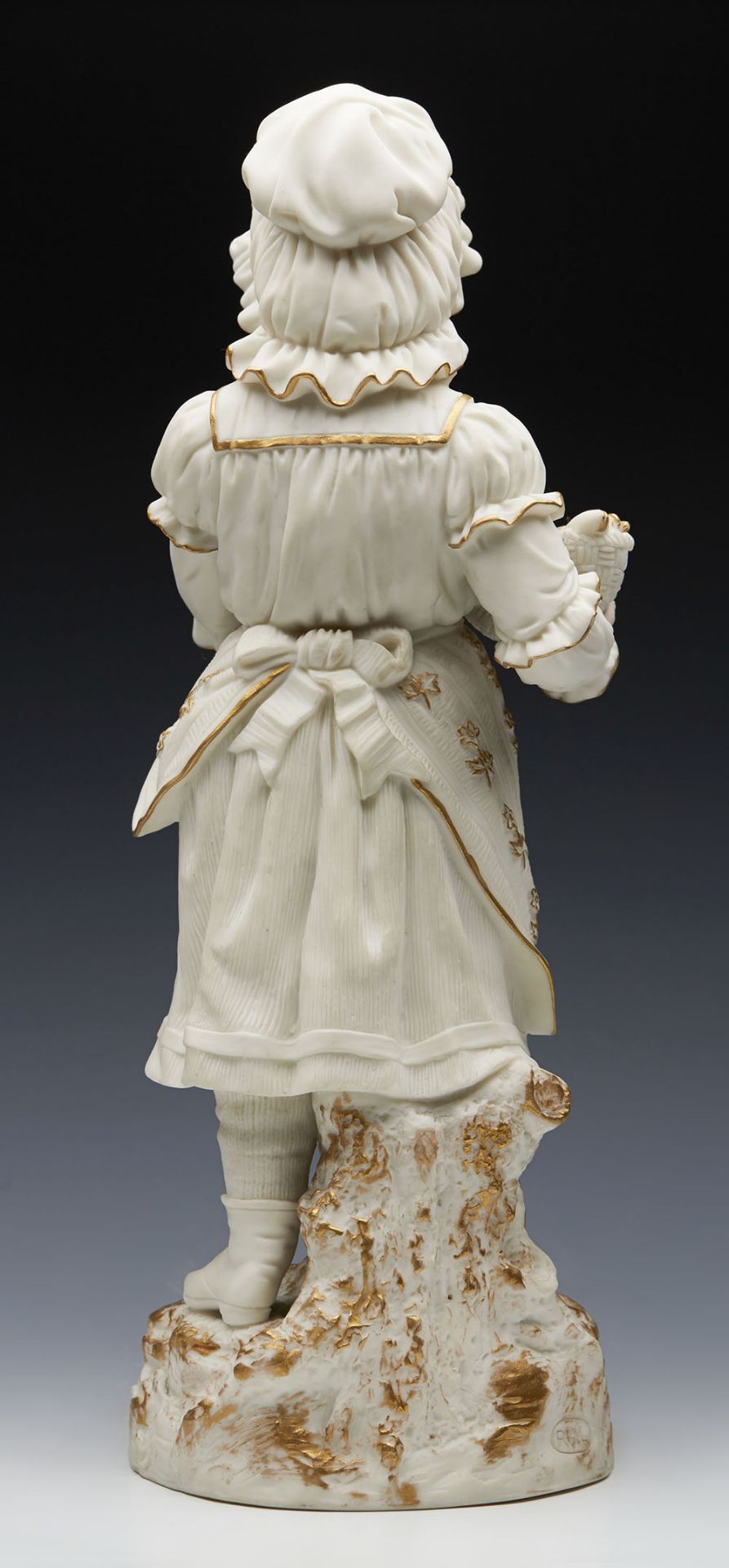 Antique Robinson & Leadbeater Parian Girl Fish Seller Figurine C.1885 - Image 8 of 12