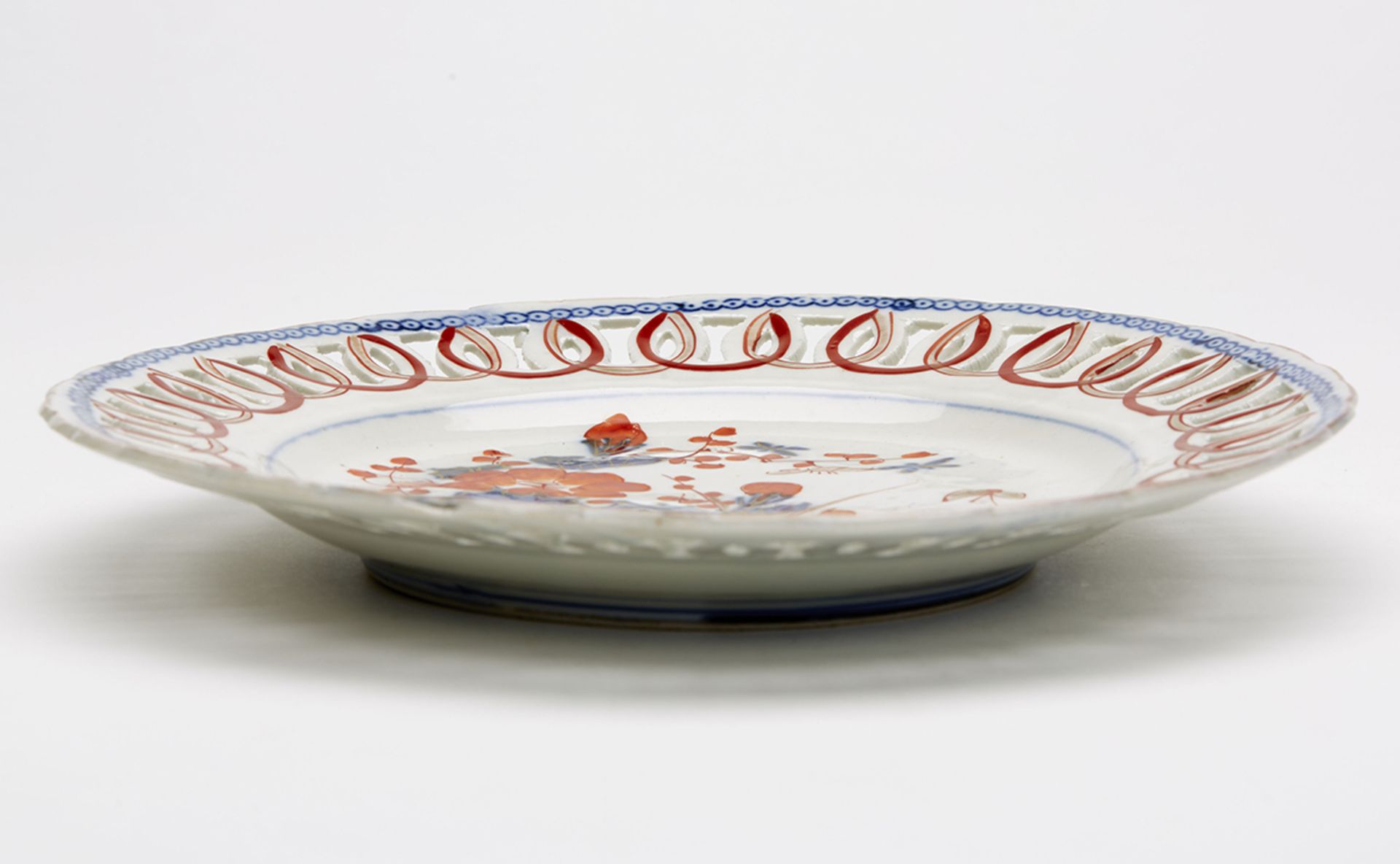 Antique Oriental Imari Porcelain Ribbon Plate 18/19Th C. - Bild 5 aus 8