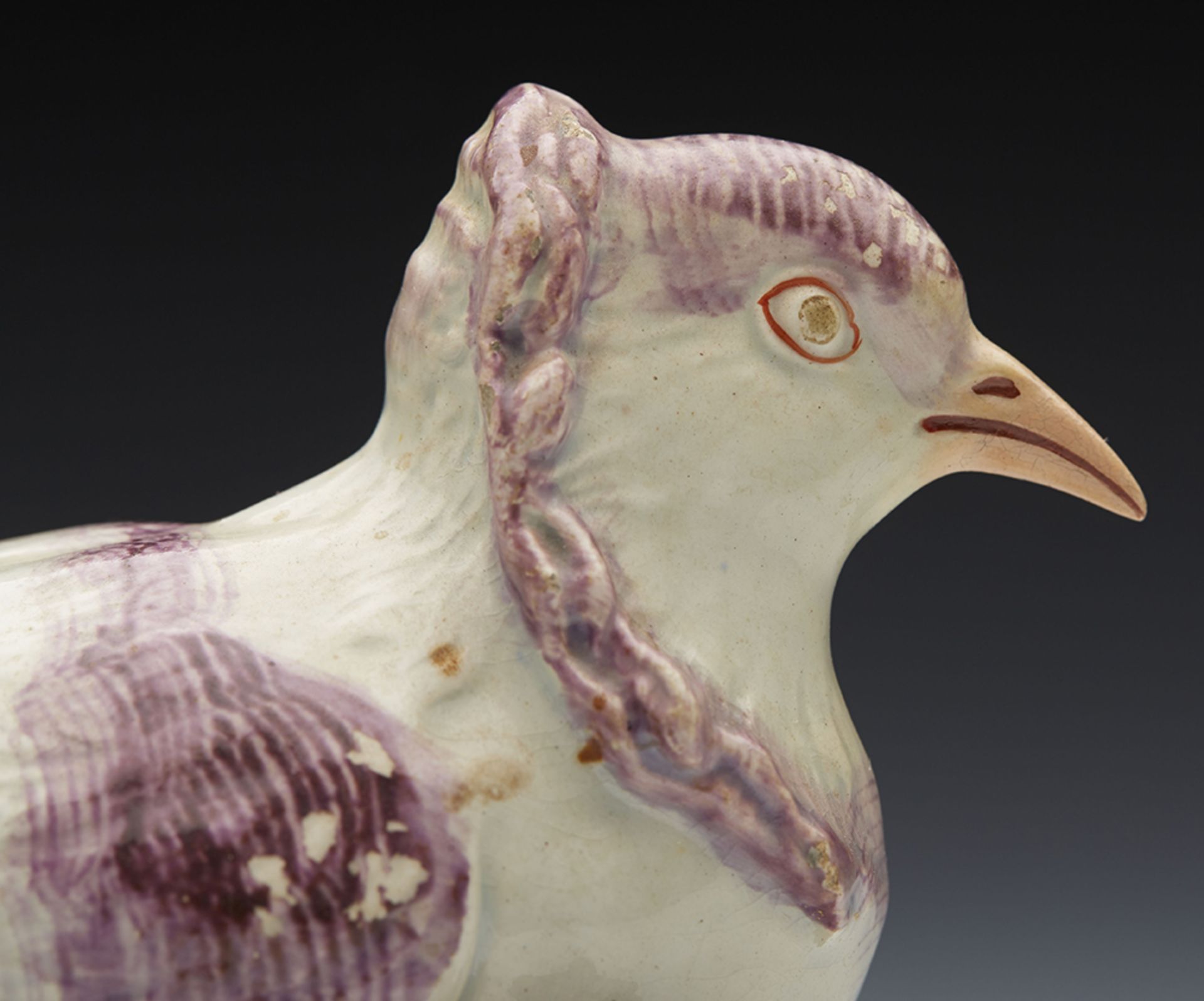 Antique Staffordshire Pearlware Pigeon Tureen Early 19Th C. - Image 2 of 9