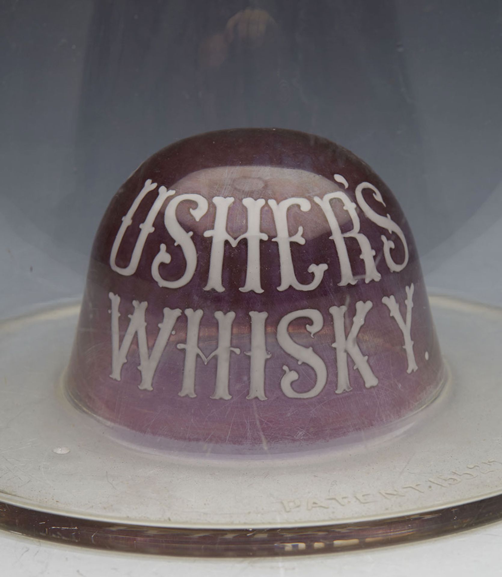 Antique Usher's Whisky Advertising Water Carafe 19Th C. - Image 5 of 11