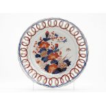 Antique Oriental Imari Porcelain Ribbon Plate 18/19Th C.