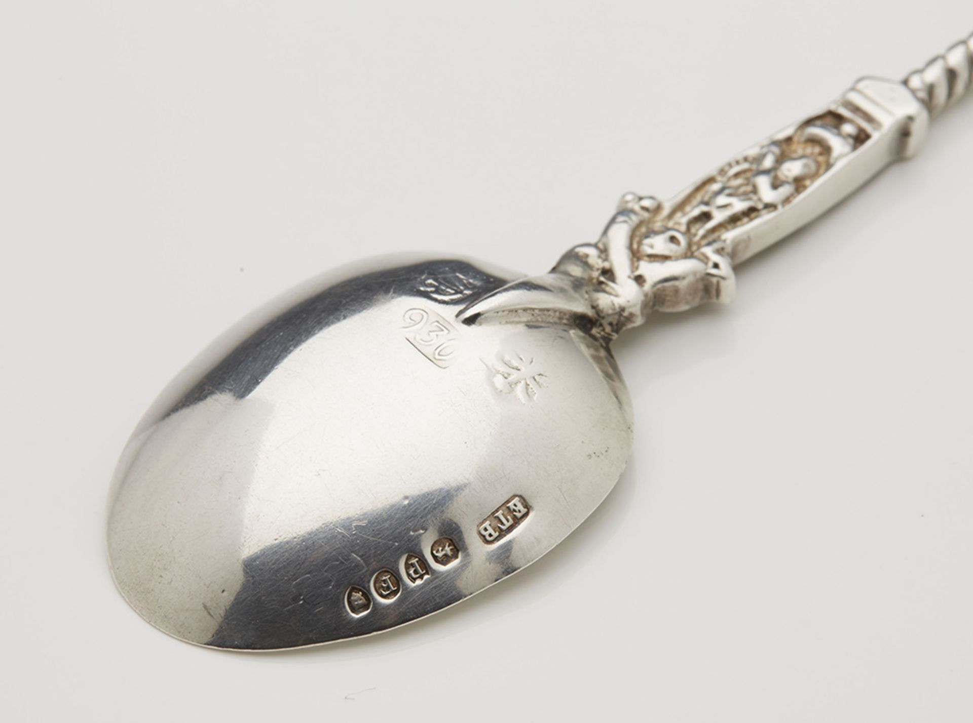 Fine Antique Dutch Silver Export Presentation Spoon With Figural Stem C.1890 - Image 5 of 6