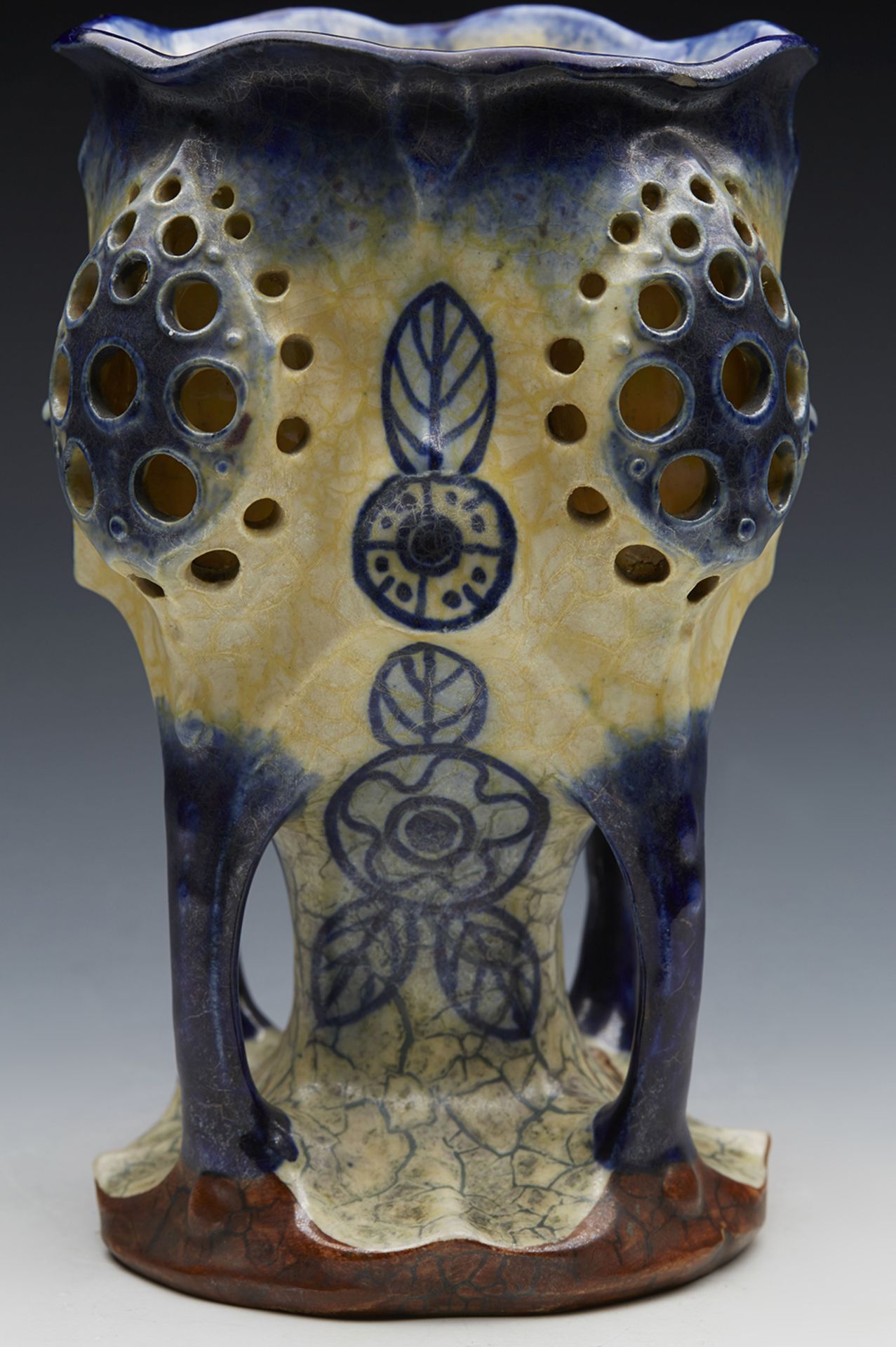 Austrian Amphora Espaniola Pattern Vase Signed C.1900 - Image 9 of 9
